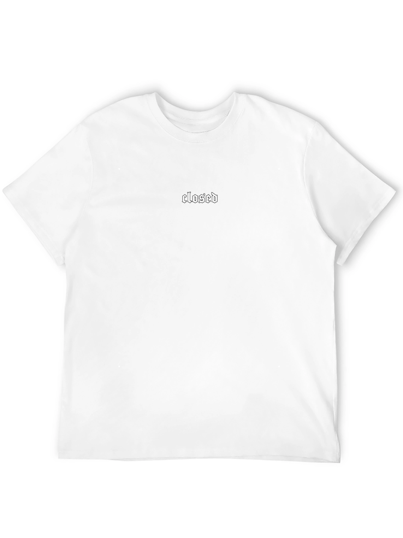 Closed Graphic Tee - Minimalist Black T-Shirt