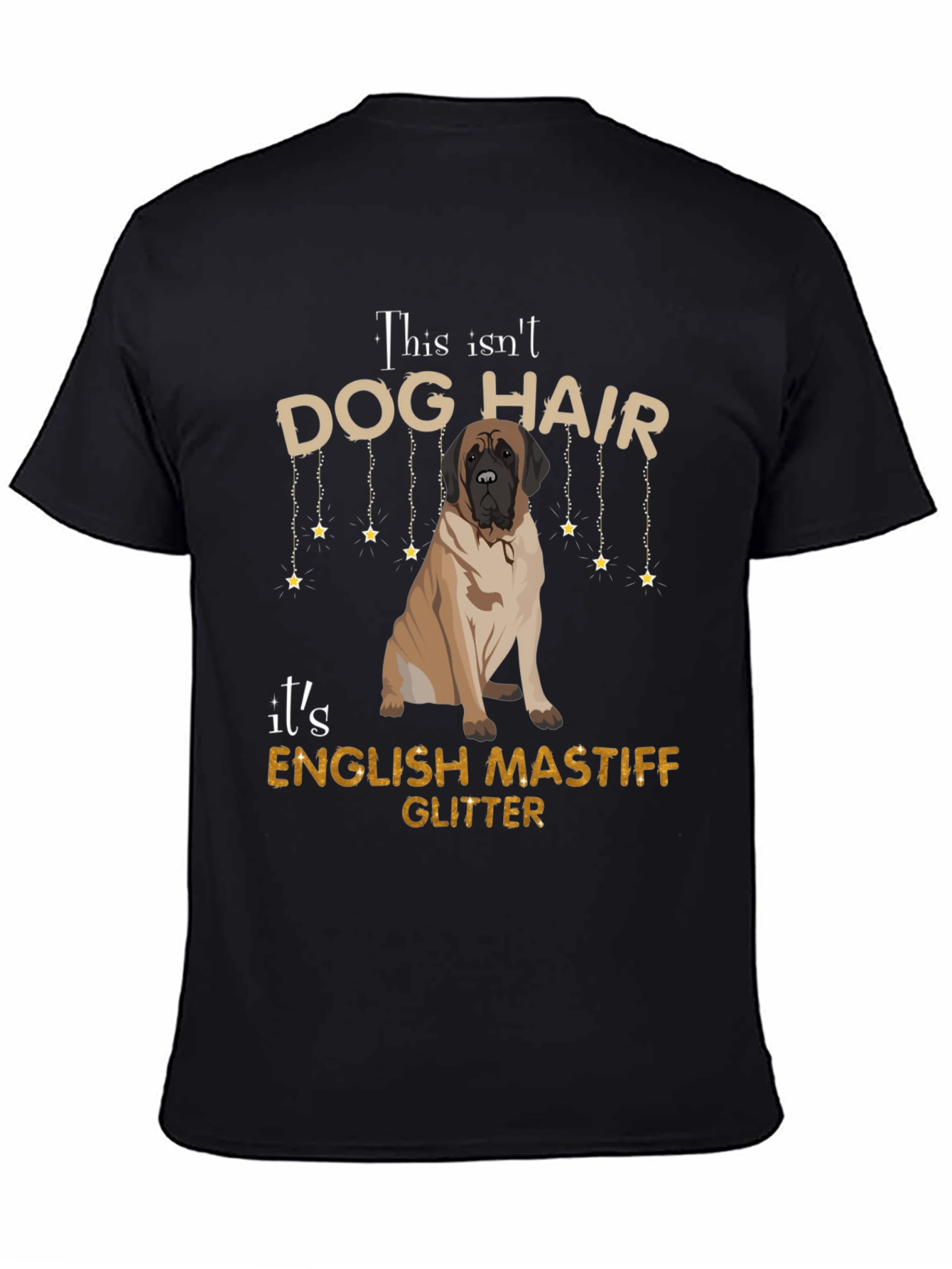 English Mastiff Glitter T-Shirt