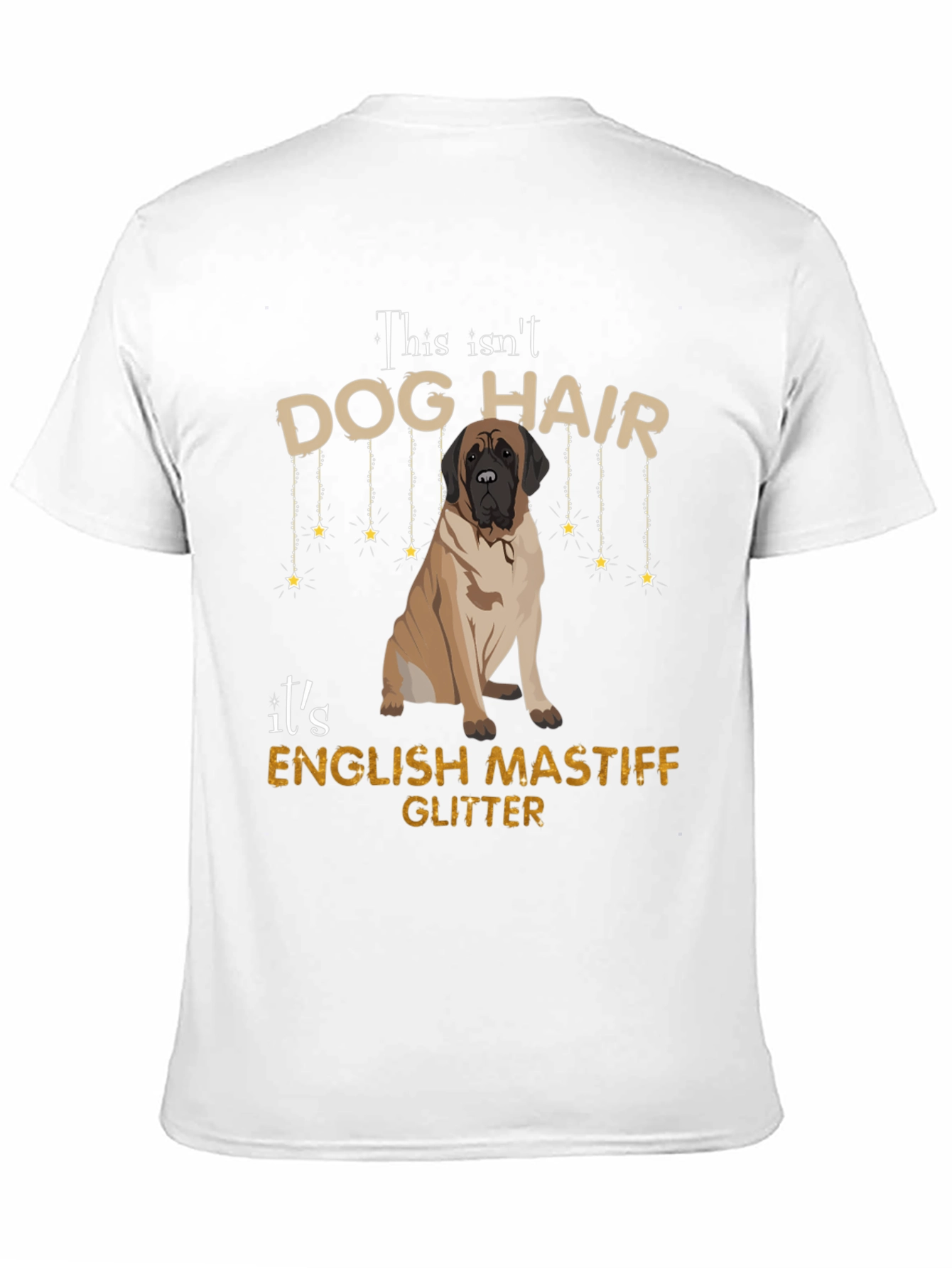 English Mastiff Glitter T-Shirt