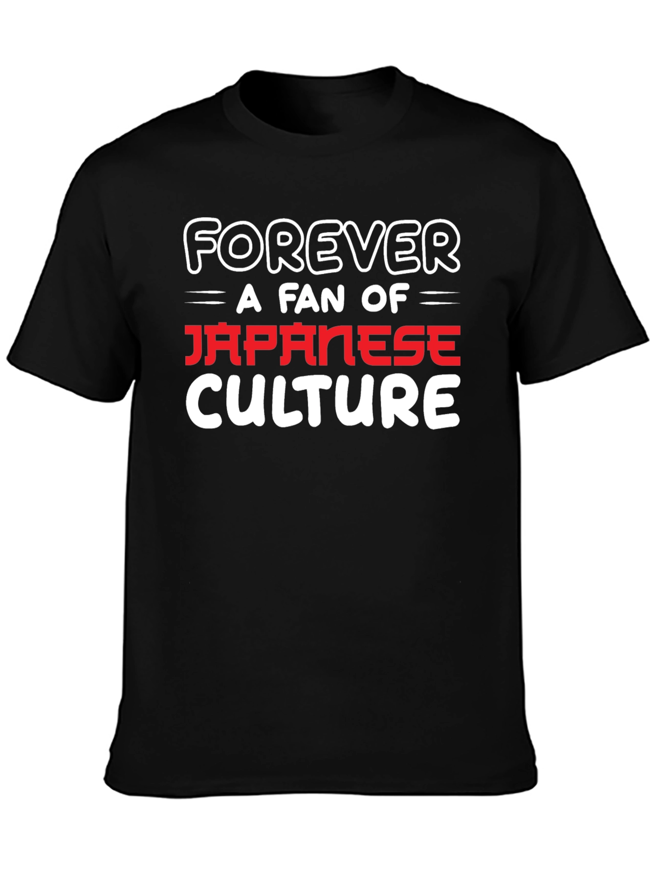 Japanese Culture Fan Black T-Shirt