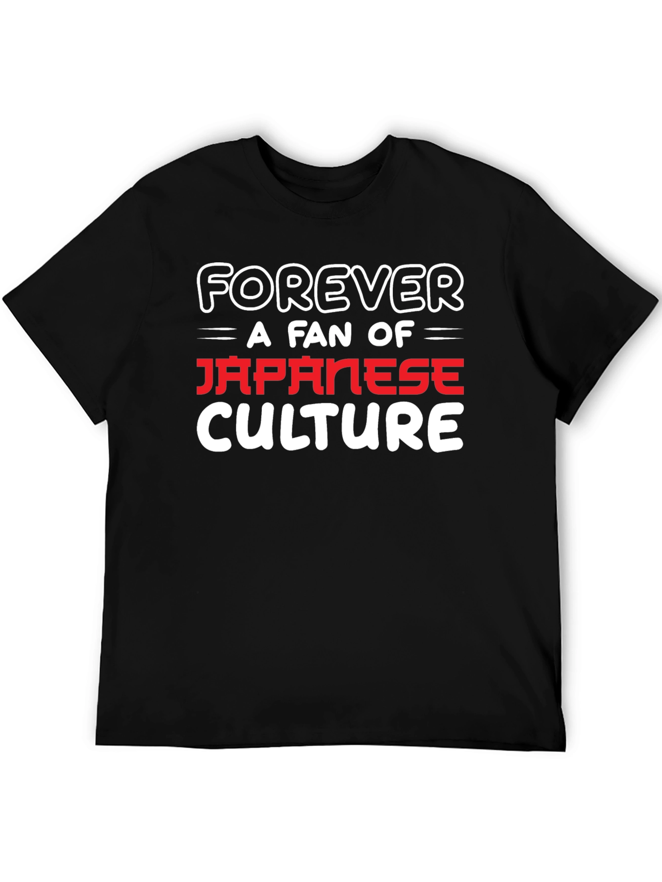 Japanese Culture Fan Black T-Shirt