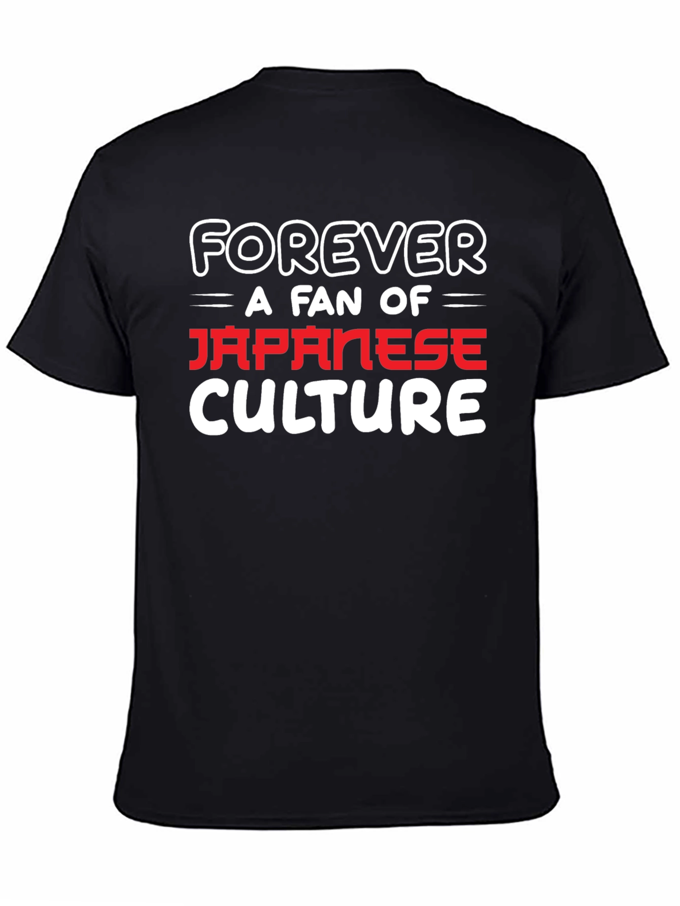 Japanese Culture Fan Black T-Shirt