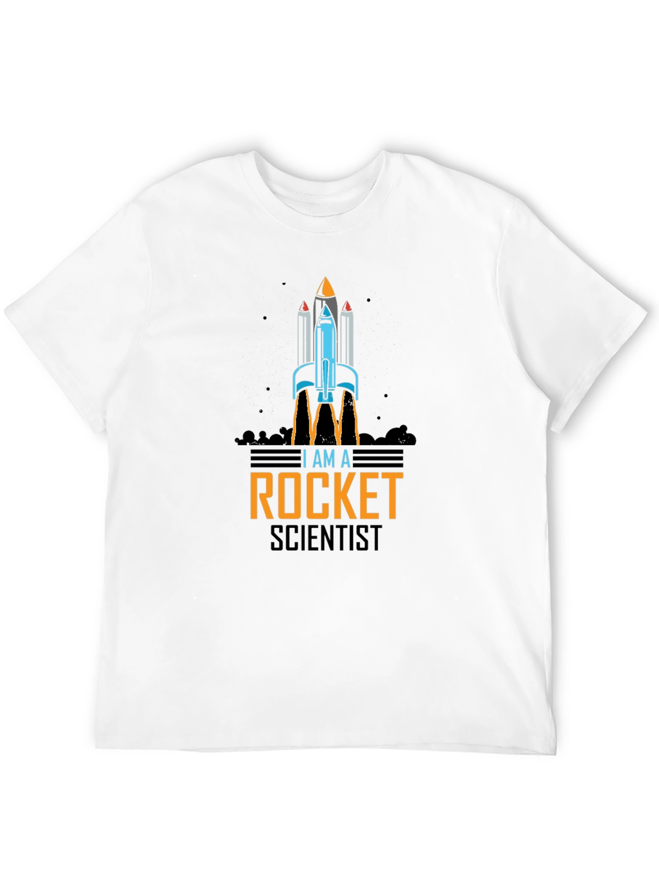 I Am A Rocket Scientist Black T-Shirt