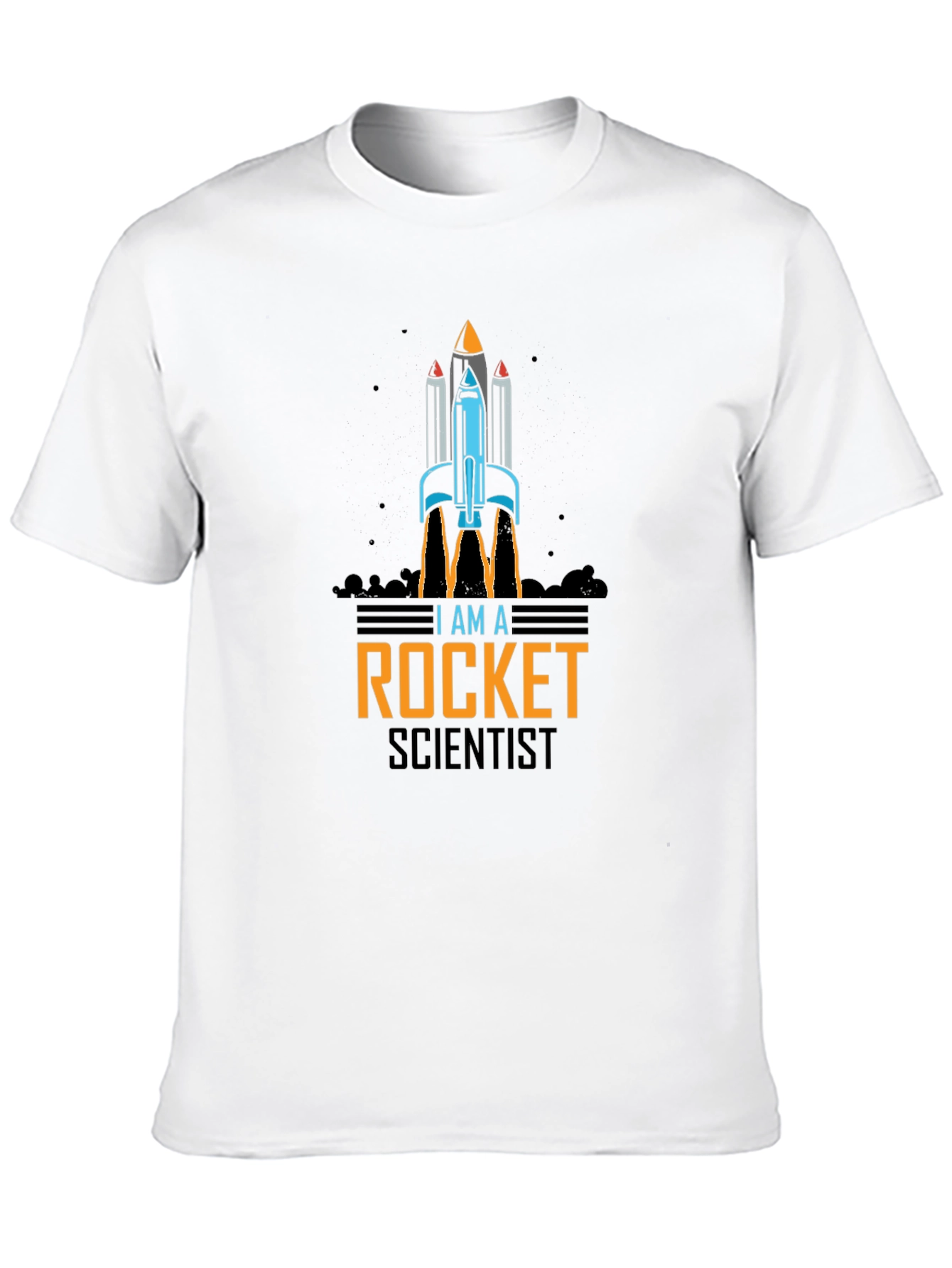 I Am A Rocket Scientist Black T-Shirt
