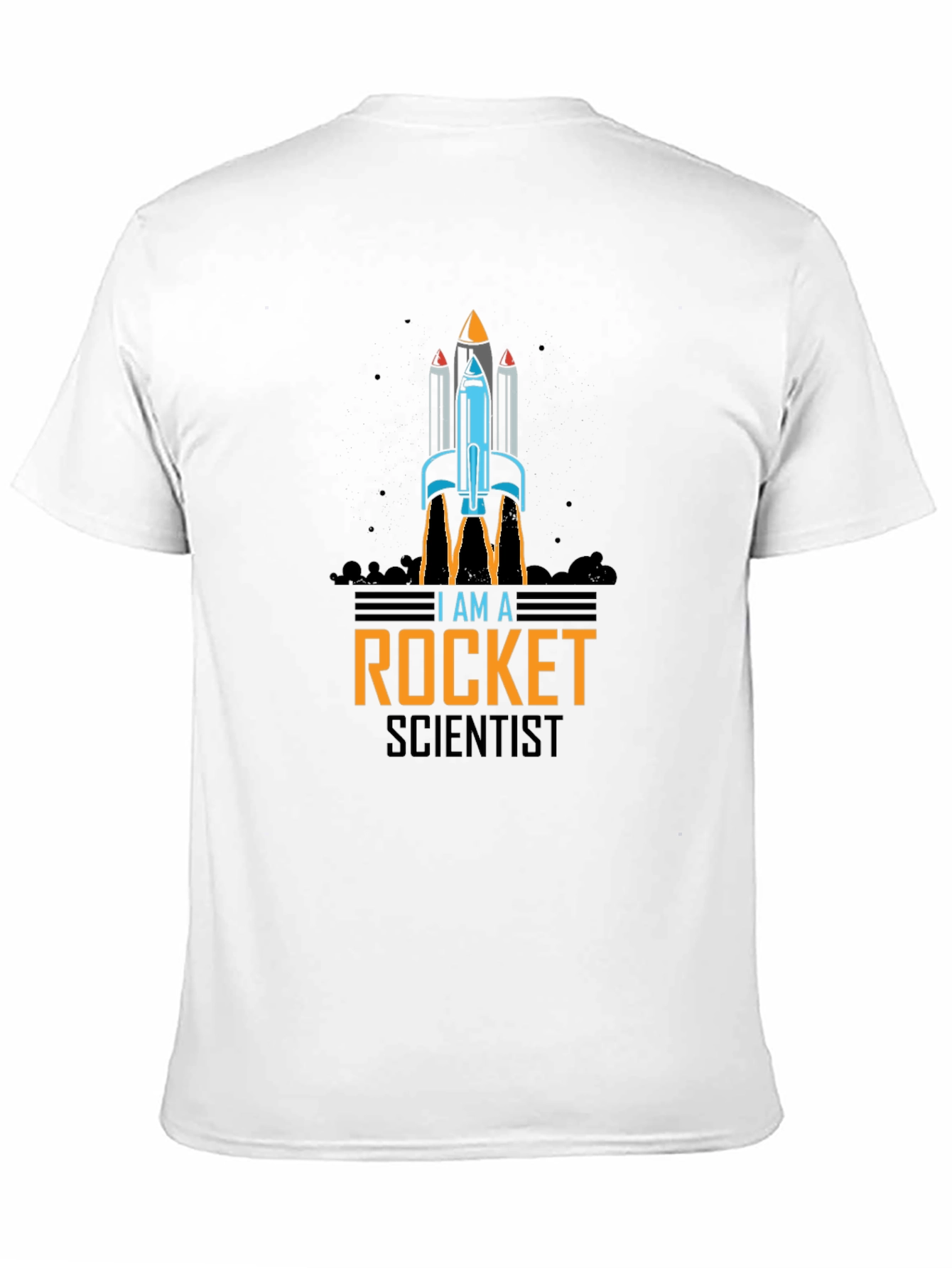 I Am A Rocket Scientist Black T-Shirt