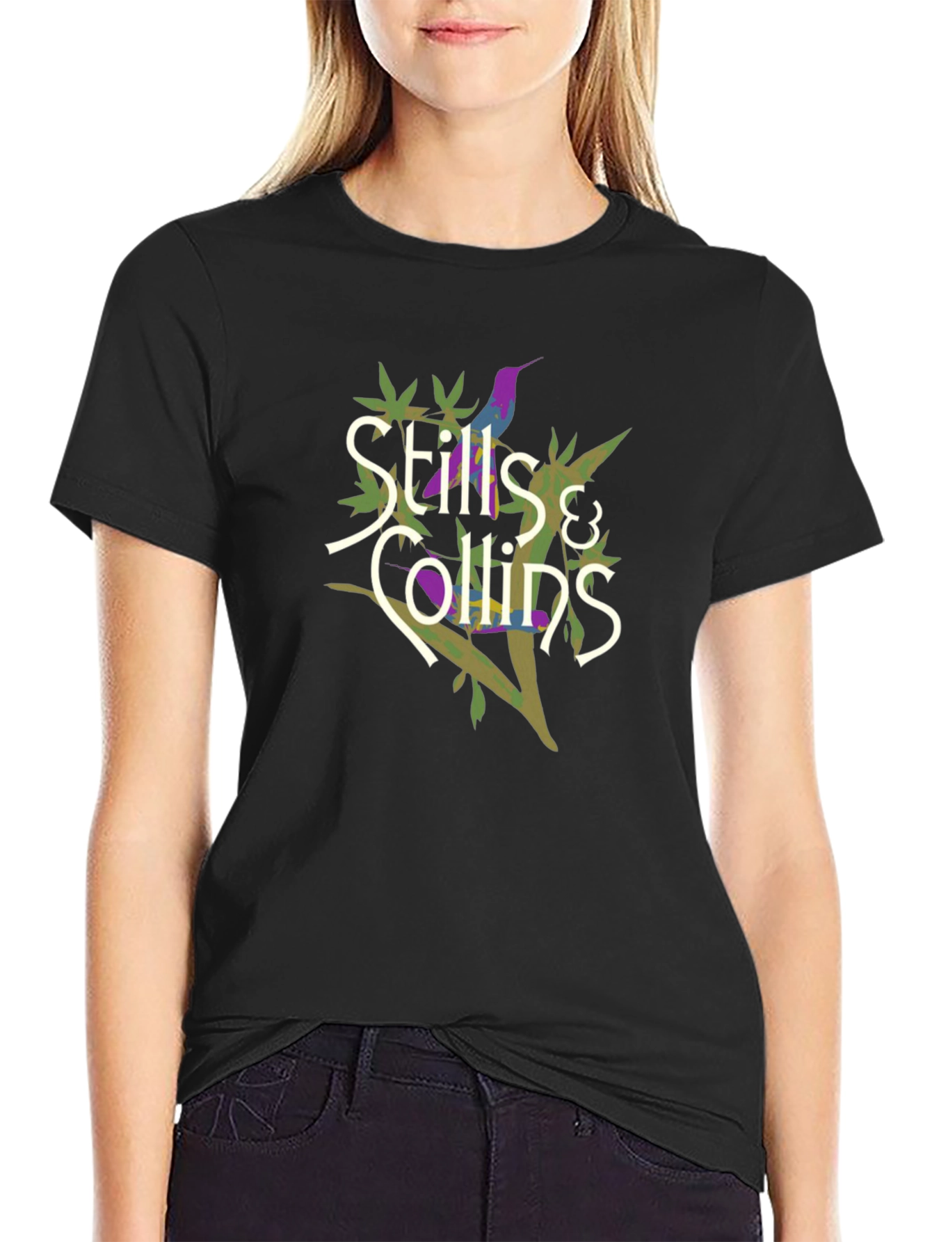 Stills & Collins Graphic Print Black T-Shirt