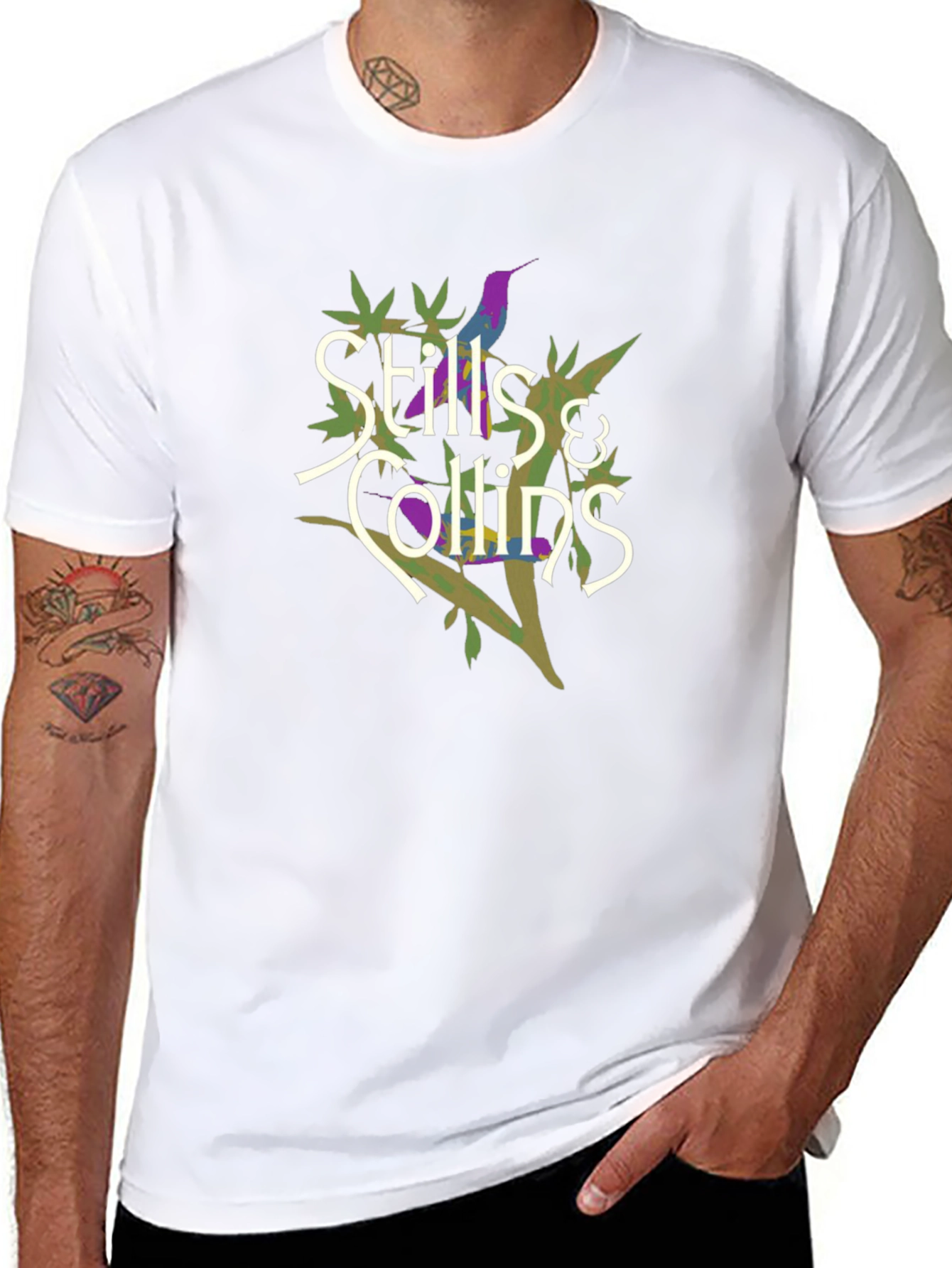 Stills & Collins Graphic Print Black T-Shirt