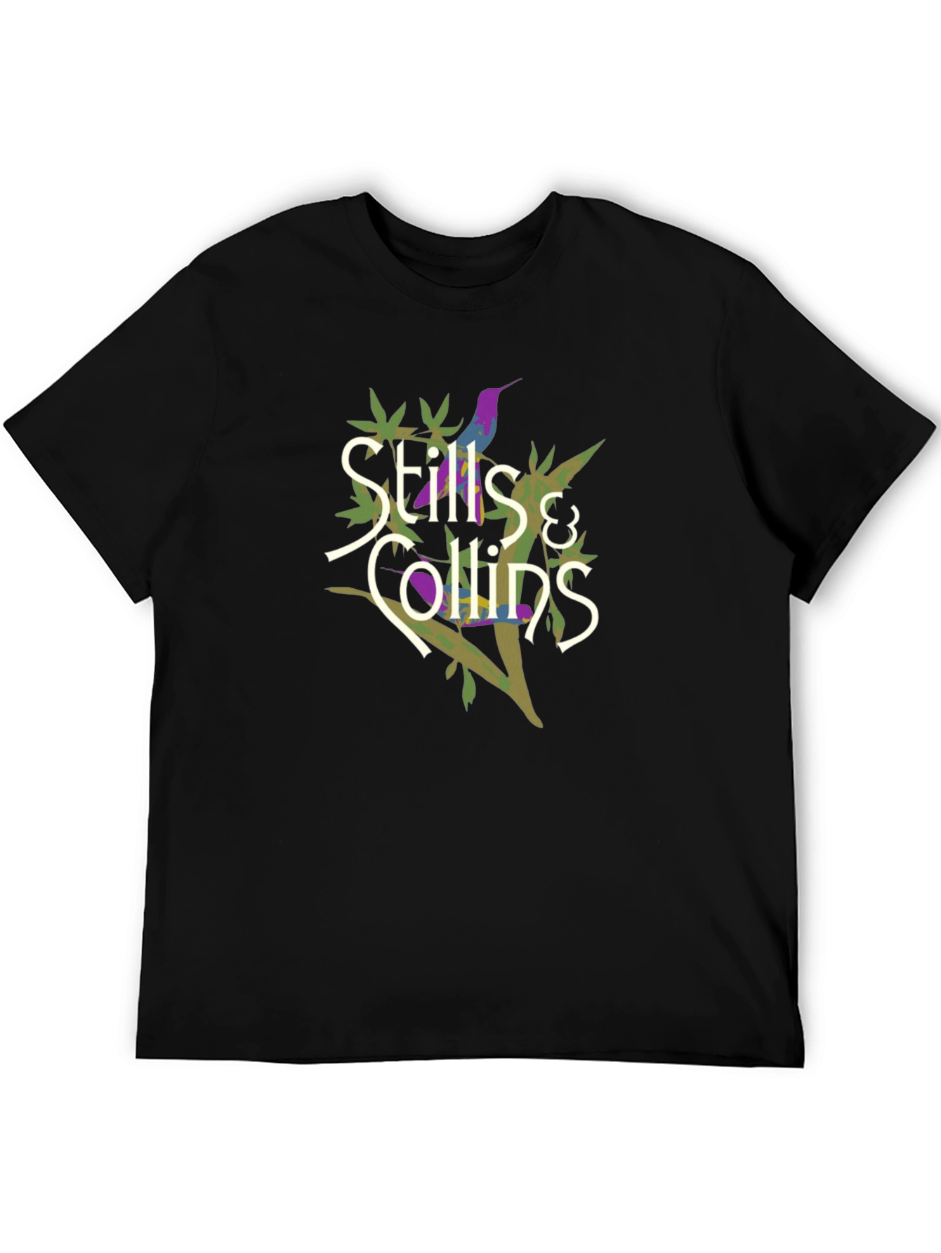 Stills & Collins Graphic Print Black T-Shirt
