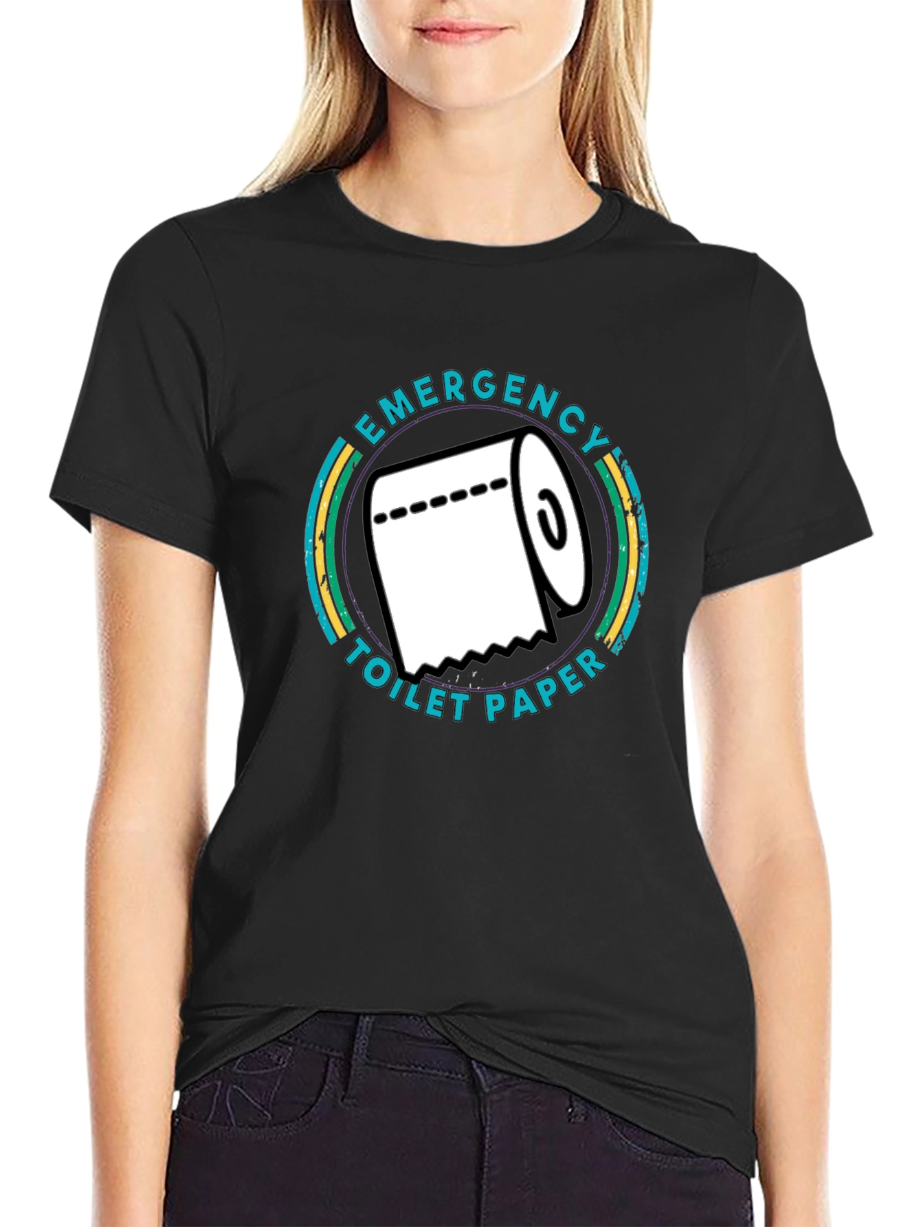 Emergency Toilet Paper T-Shirt - Funny Graphic Tee