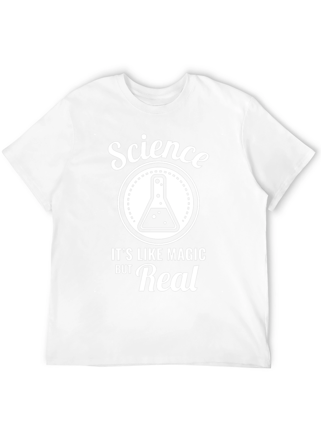 Science Its Like Magic But Real Black T-Shirt