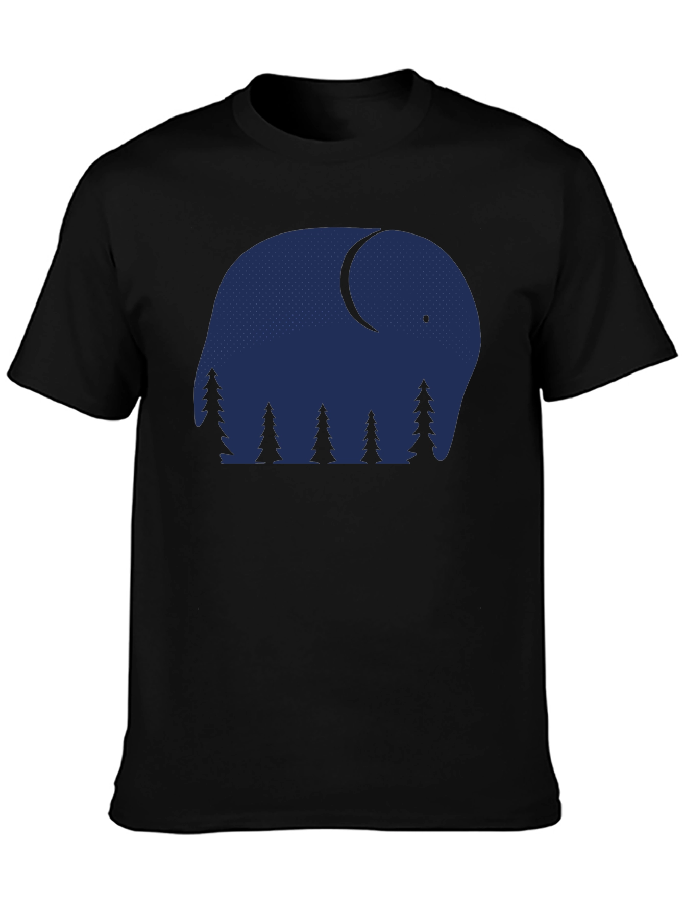 Elephant Nightscape Graphic Tee - Stylish & Unique!