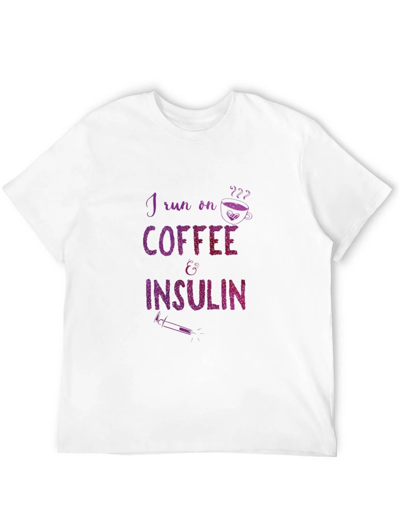 I Run on Coffee & Insulin Graphic Tee