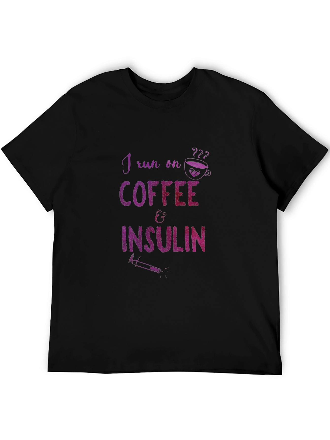 I Run on Coffee & Insulin Graphic Tee
