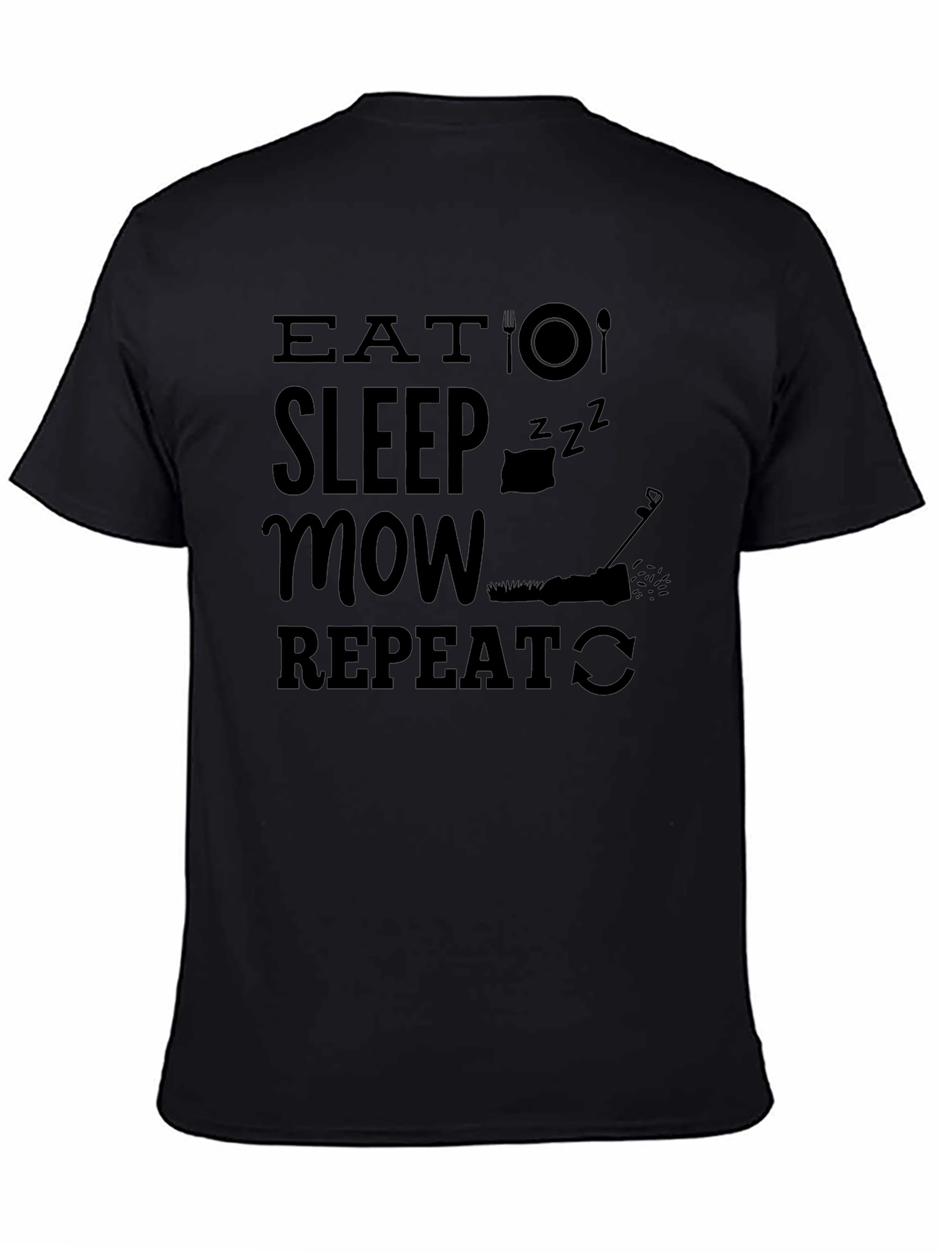 Eat Sleep Mow Repeat Funny Lawn Mowing T-Shirt