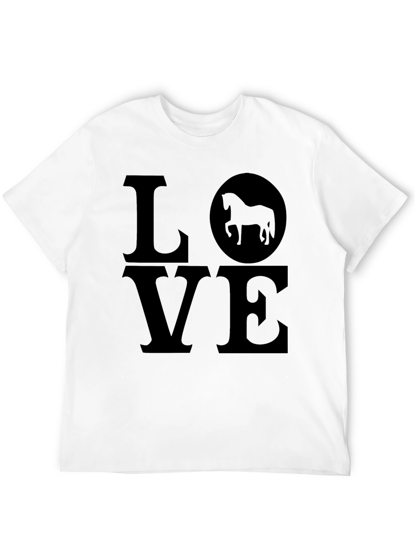 Love Horses Black T-Shirt