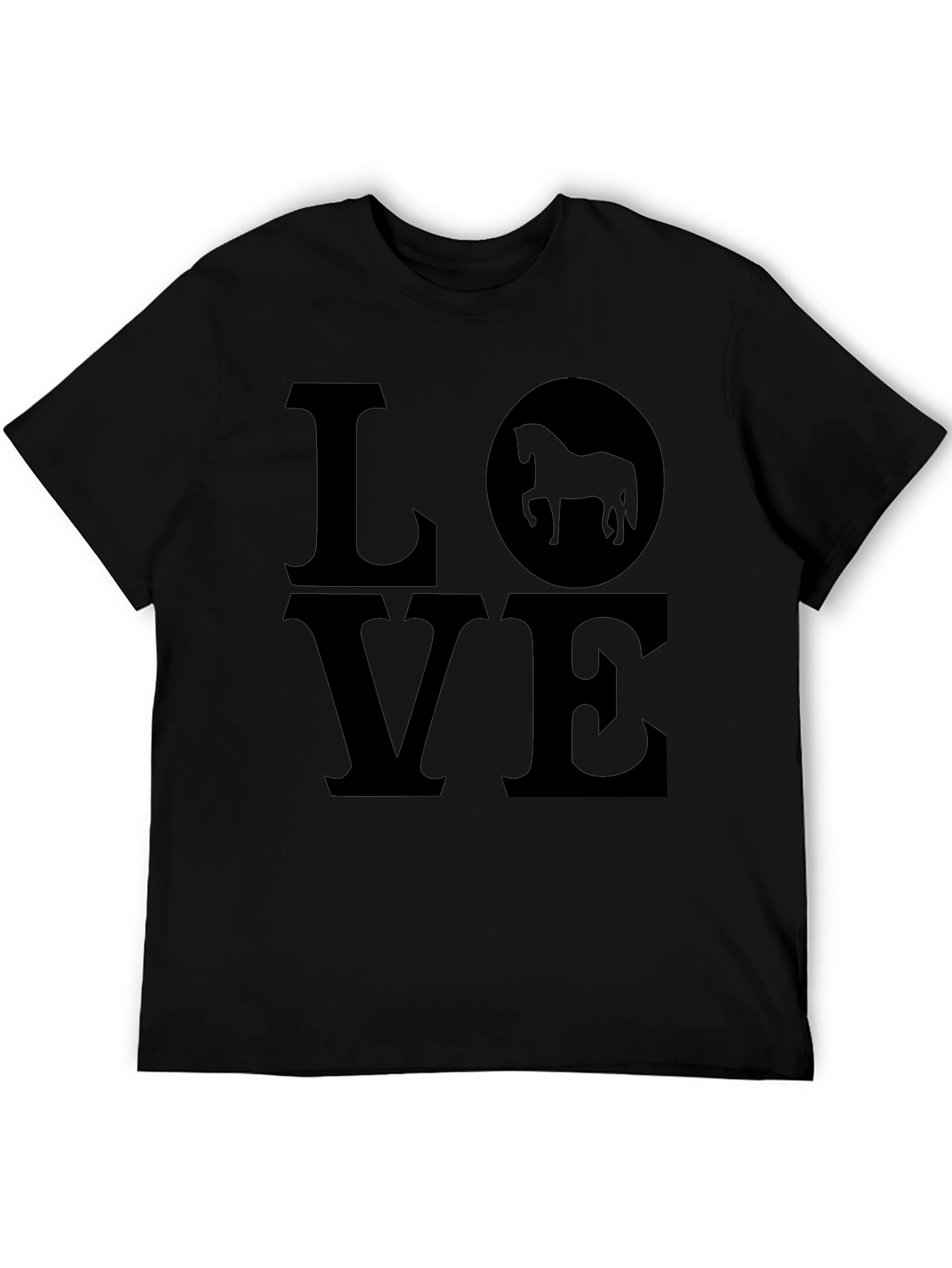 Love Horses Black T-Shirt