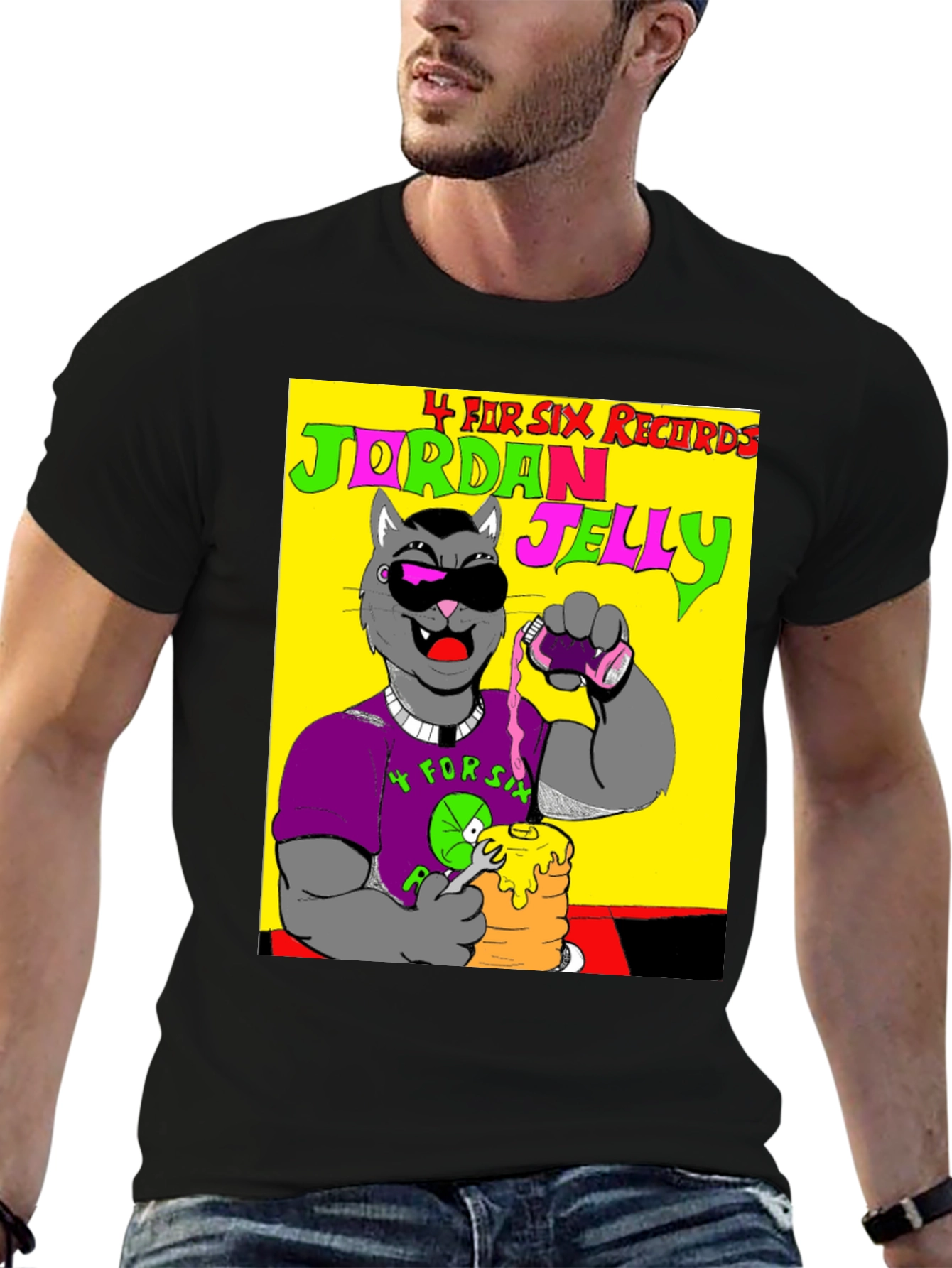 Jordan Jelly T-Shirt - Funky Cartoon Tee