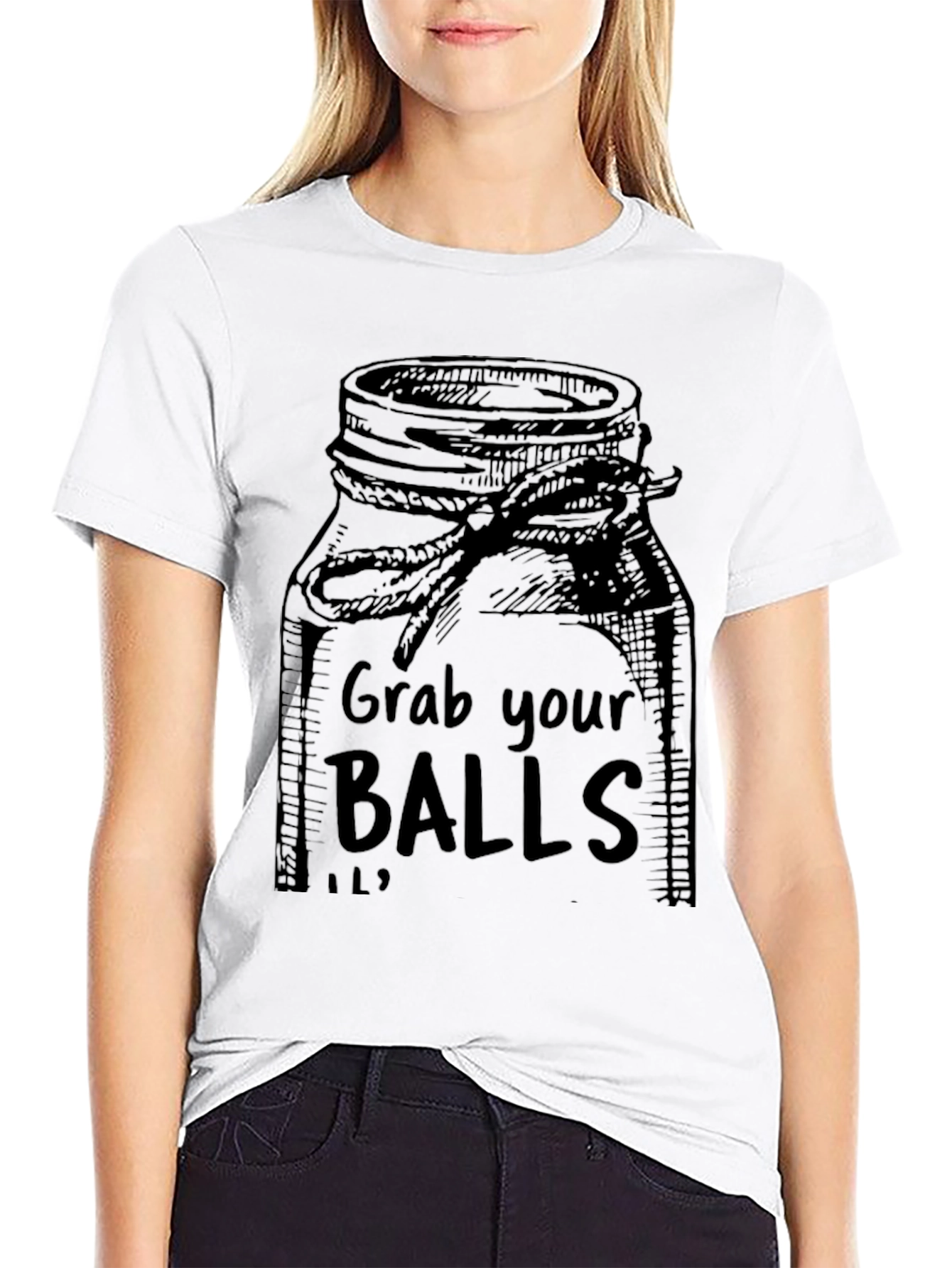 Grab Your Balls Jar Humor T-Shirt
