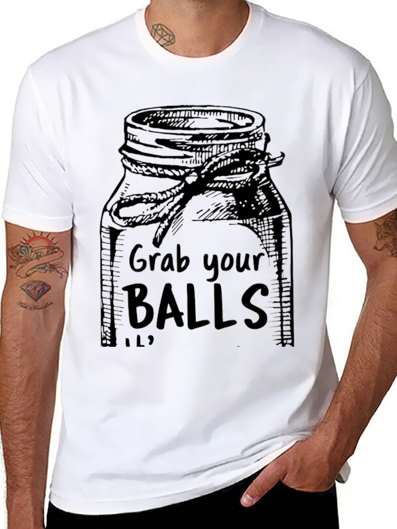 Grab Your Balls Jar Humor T-Shirt