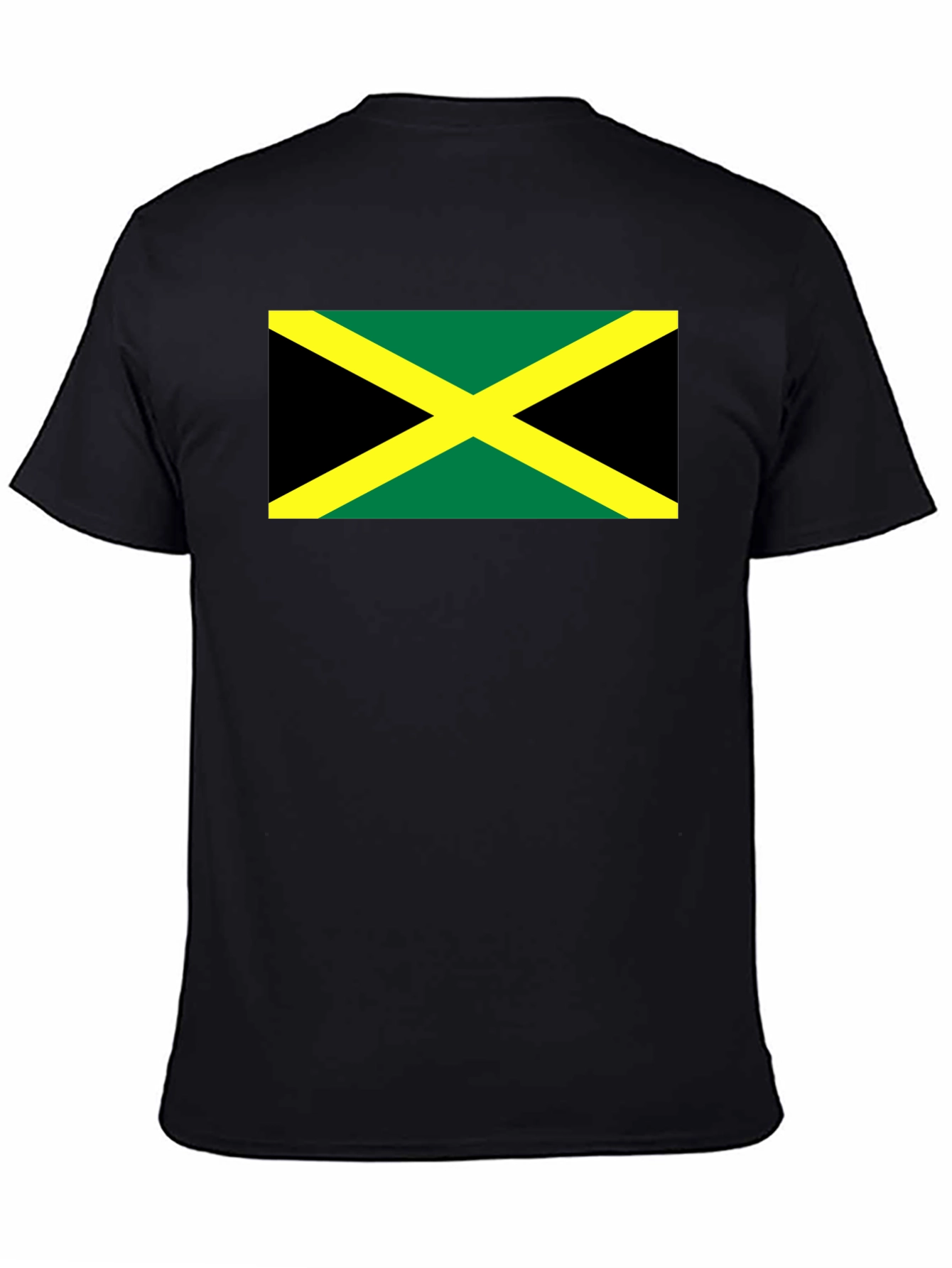 Jamaican Flag Graphic T-Shirt - Black