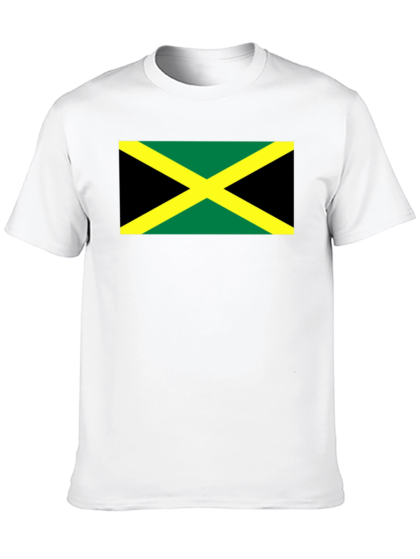 Jamaican Flag Graphic T-Shirt - Black