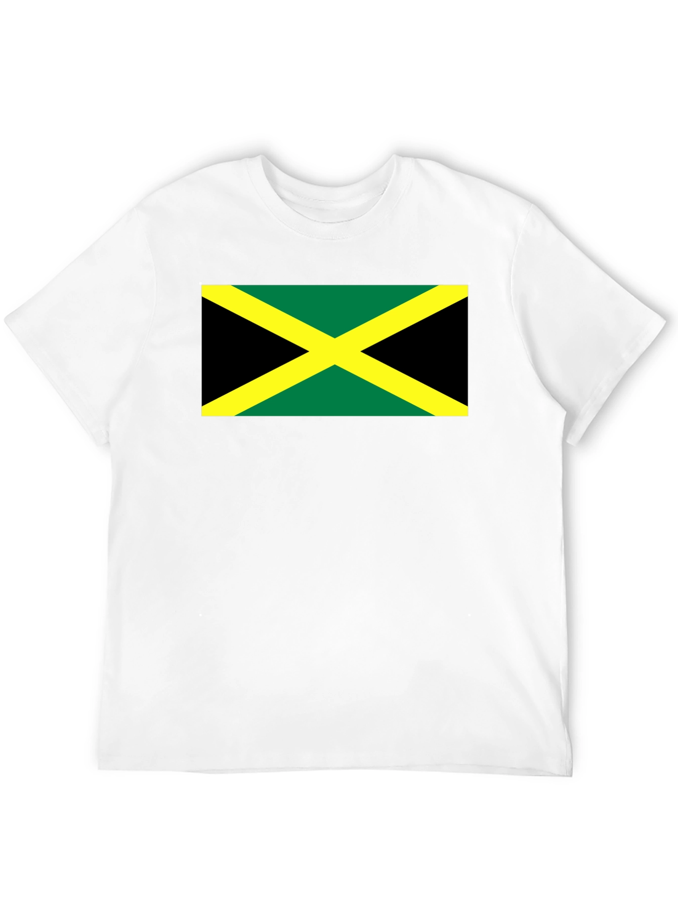 Jamaican Flag Graphic T-Shirt - Black