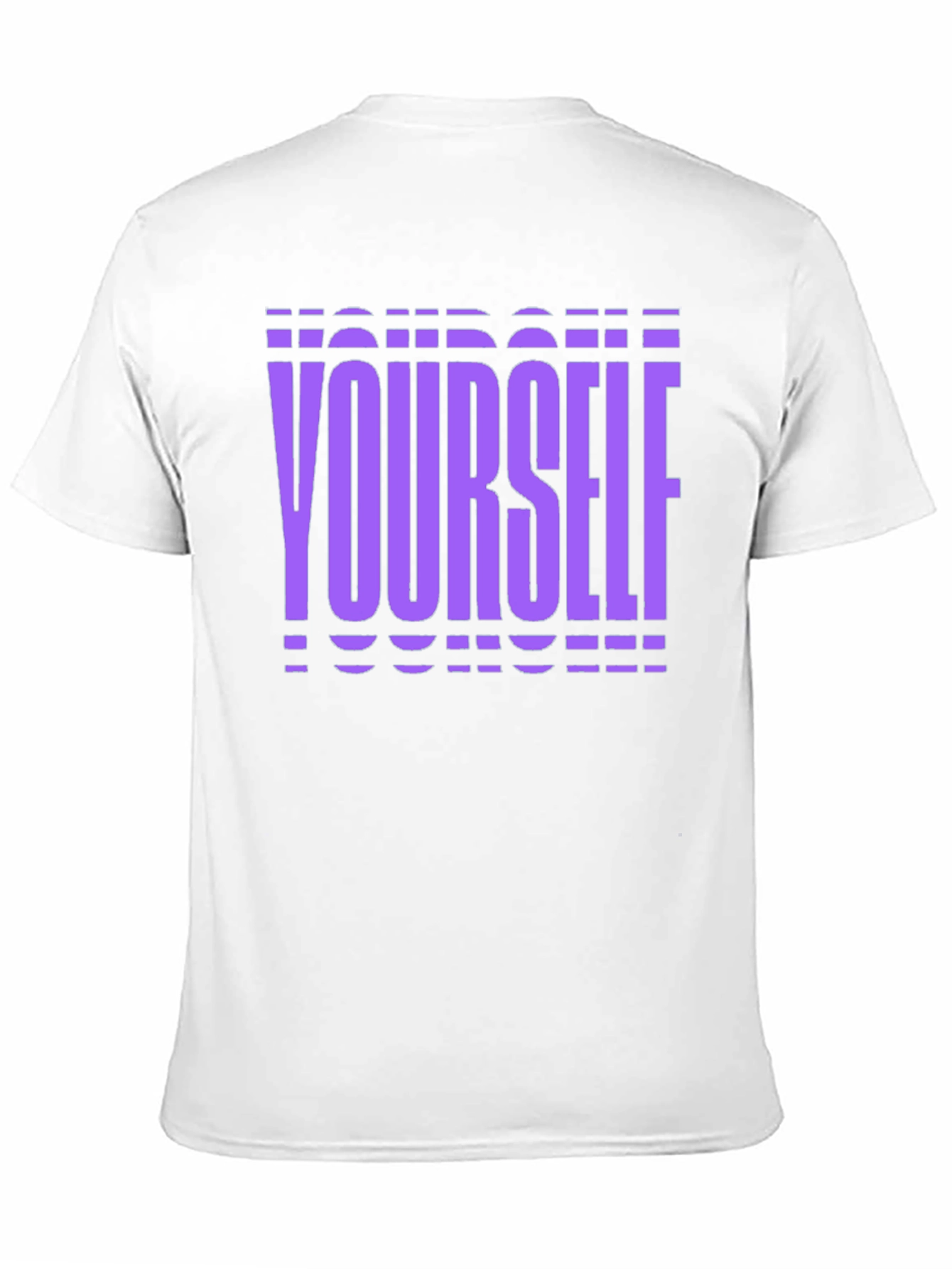 Purple Yourself Graphic Black T-Shirt