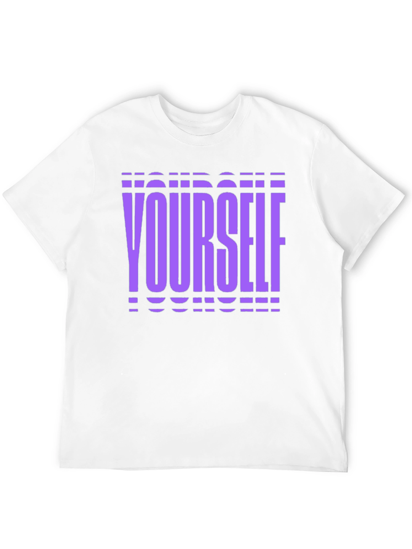 Purple Yourself Graphic Black T-Shirt