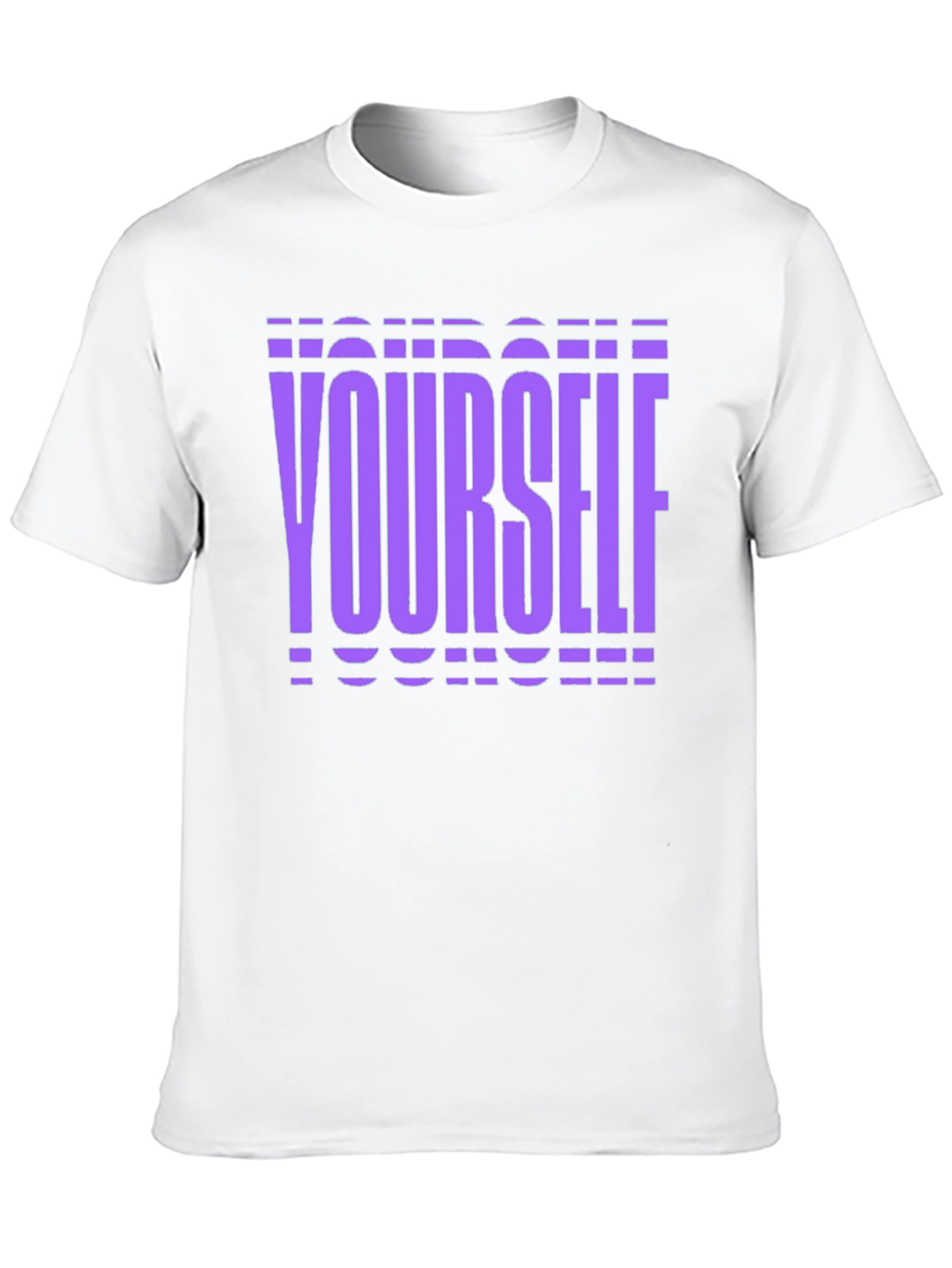 Purple Yourself Graphic Black T-Shirt