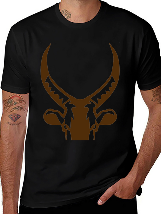 Bull Horn Graphic Tee - Black