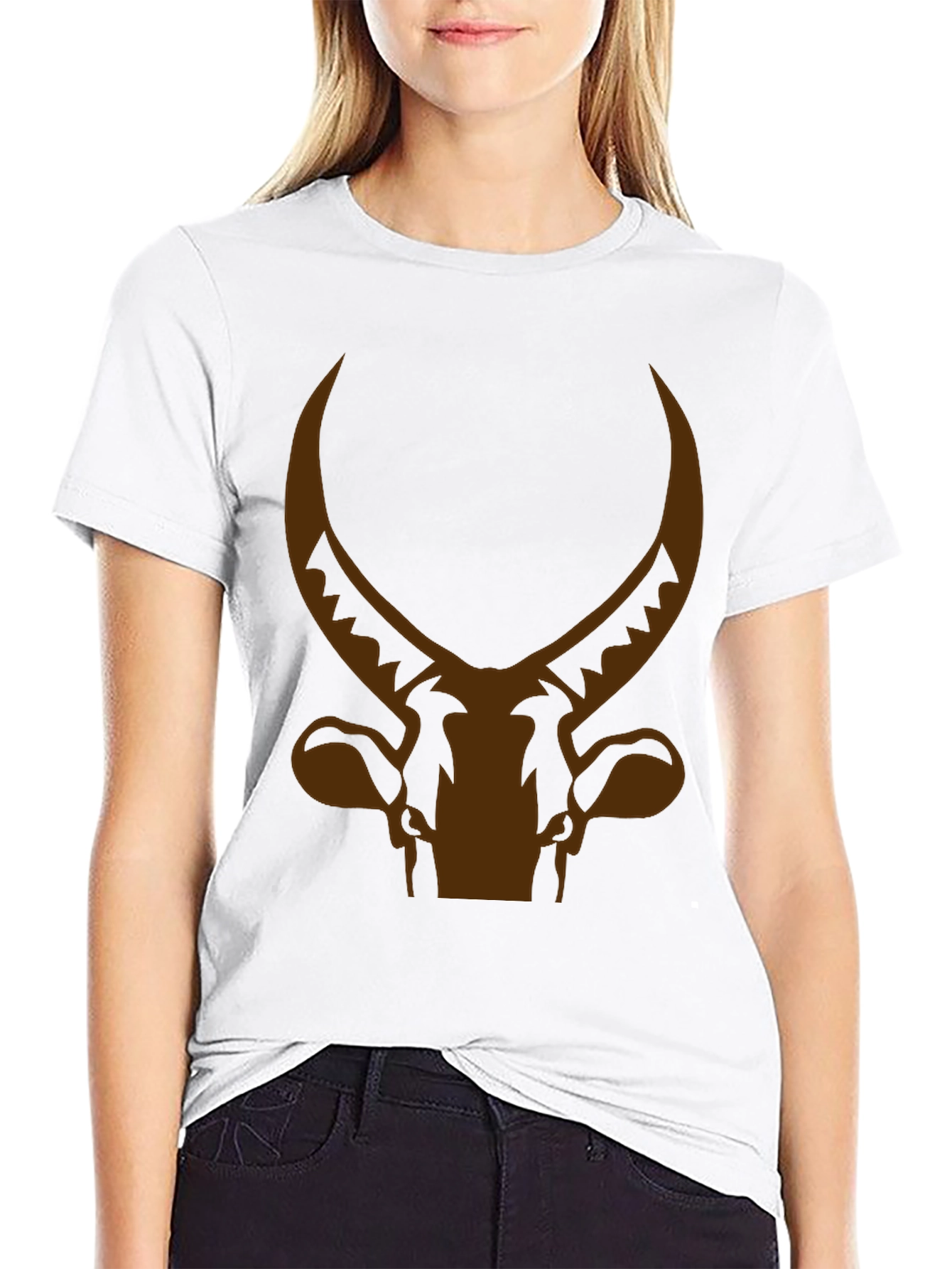 Bull Horn Graphic Tee - Black