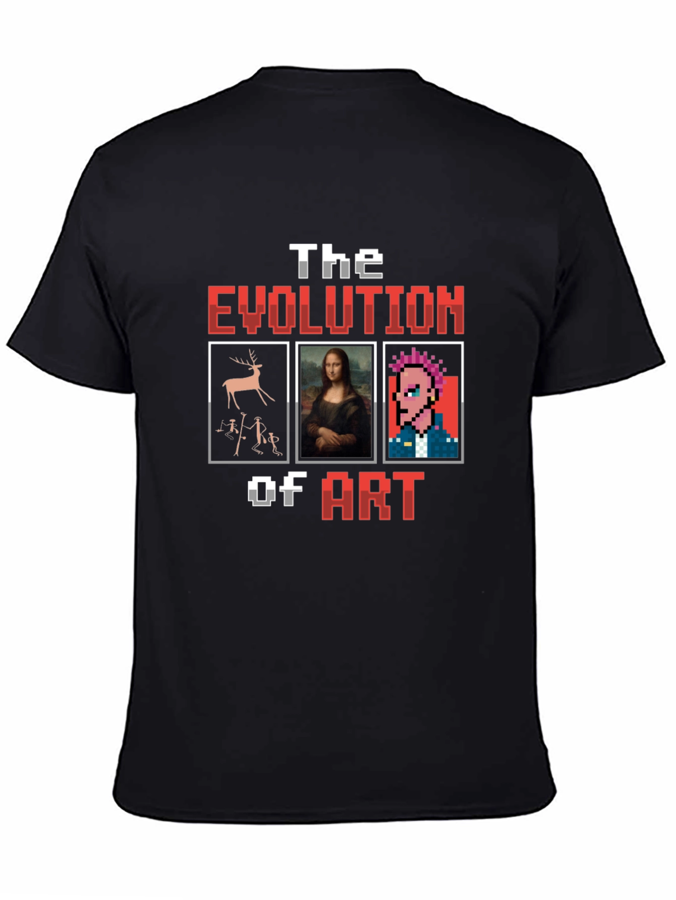 Evolution of Art Black Graphic Tee