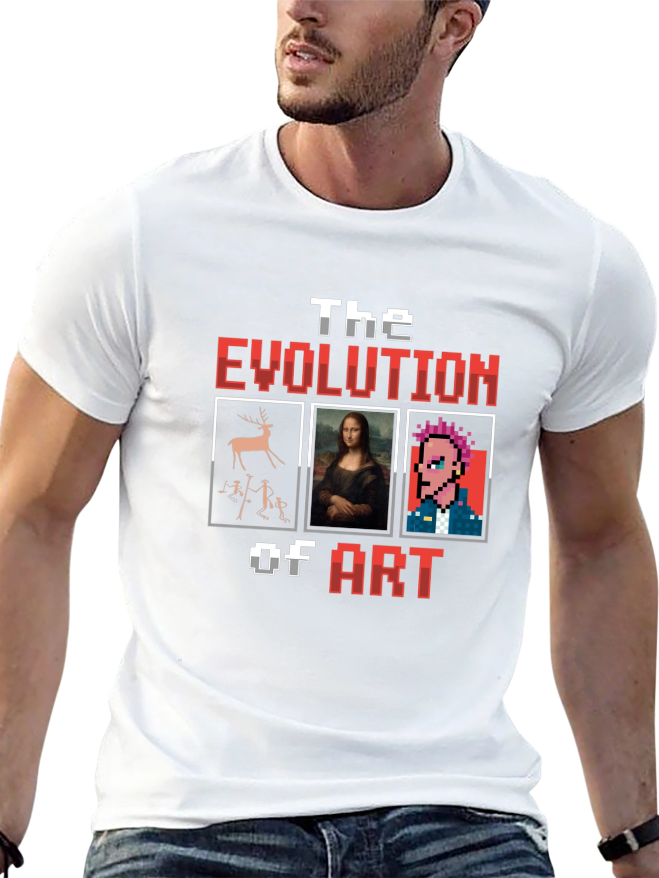 Evolution of Art Black Graphic Tee