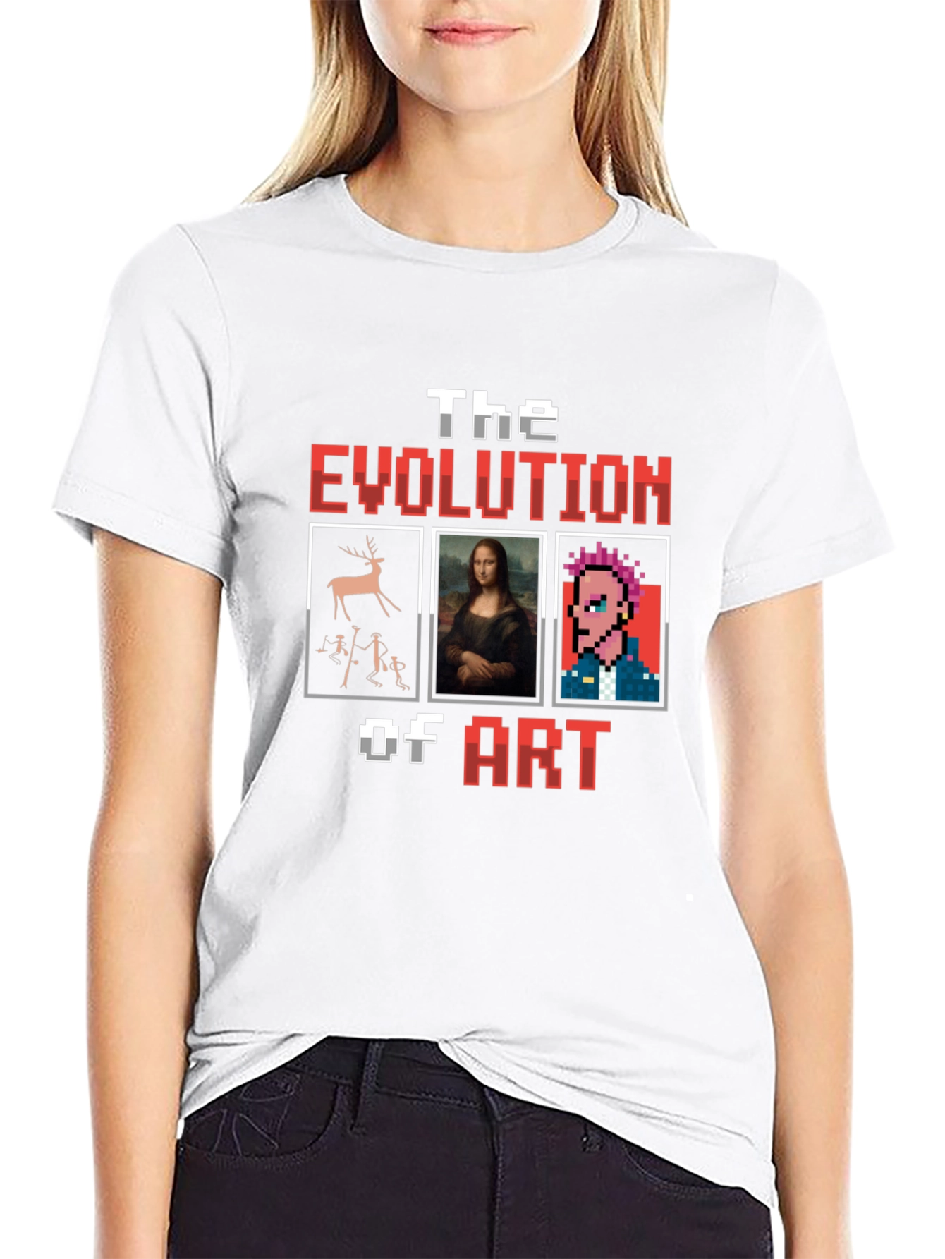 Evolution of Art Black Graphic Tee