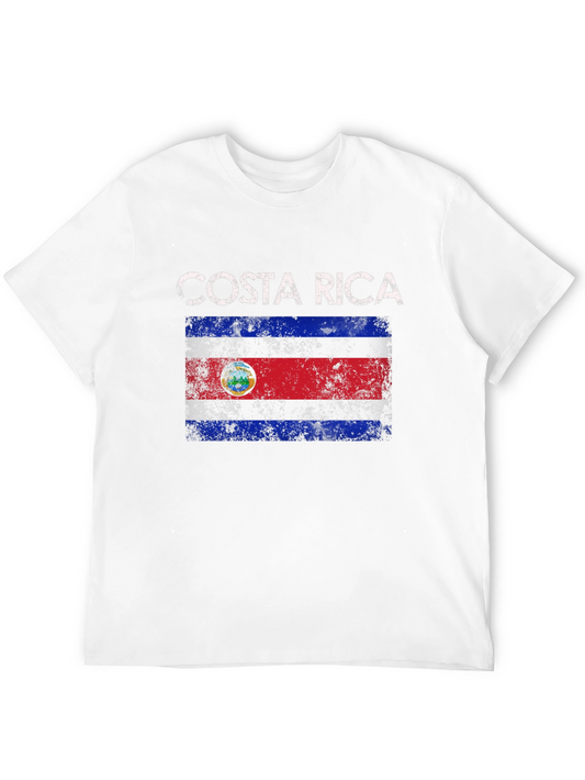 Costa Rica Flag Graphic T-Shirt