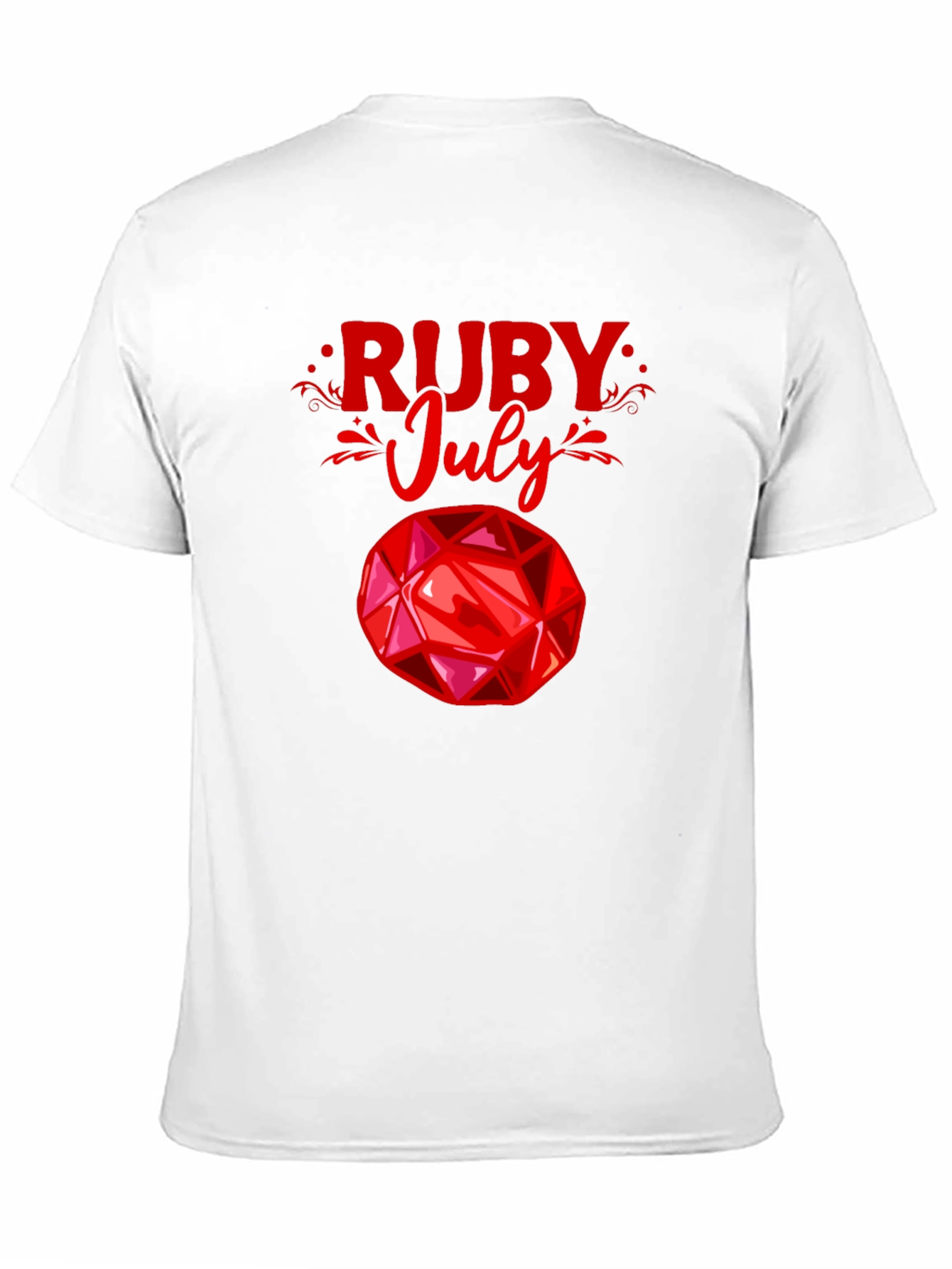 Ruby July Gemstone Graphic T-Shirt
