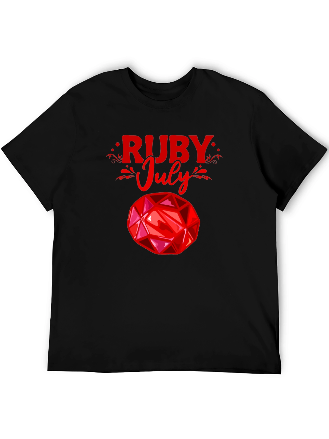 Ruby July Gemstone Graphic T-Shirt