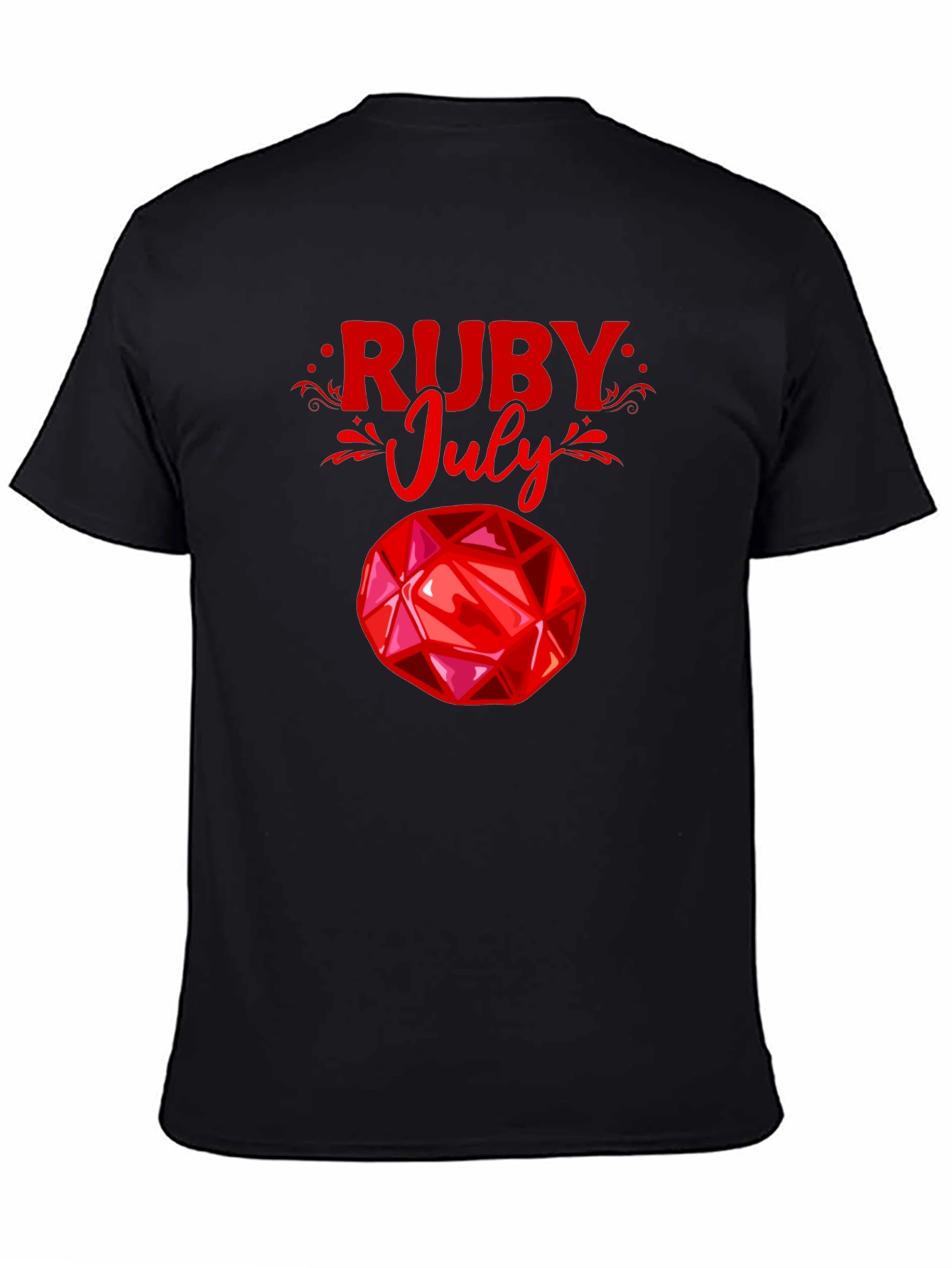 Ruby July Gemstone Graphic T-Shirt
