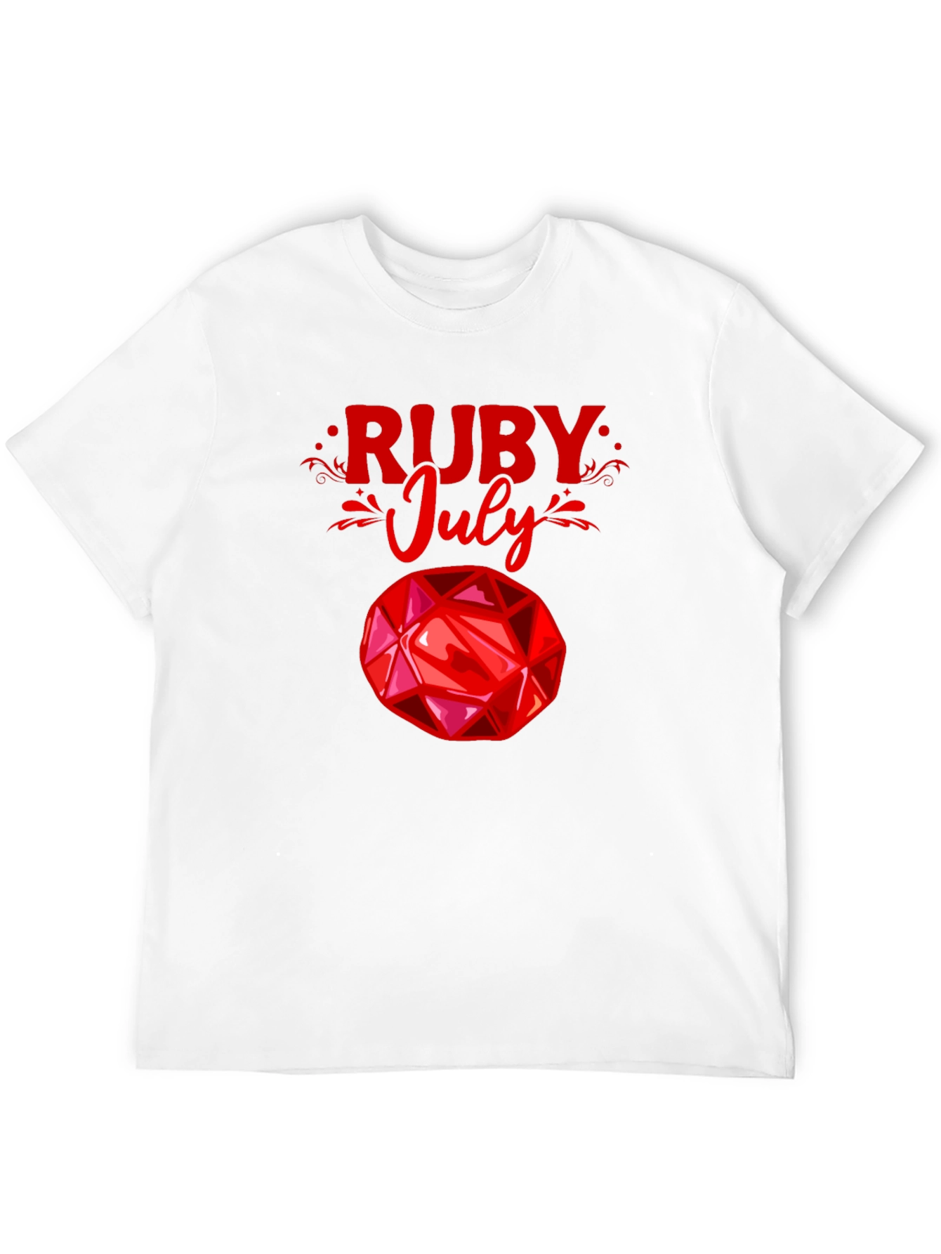 Ruby July Gemstone Graphic T-Shirt