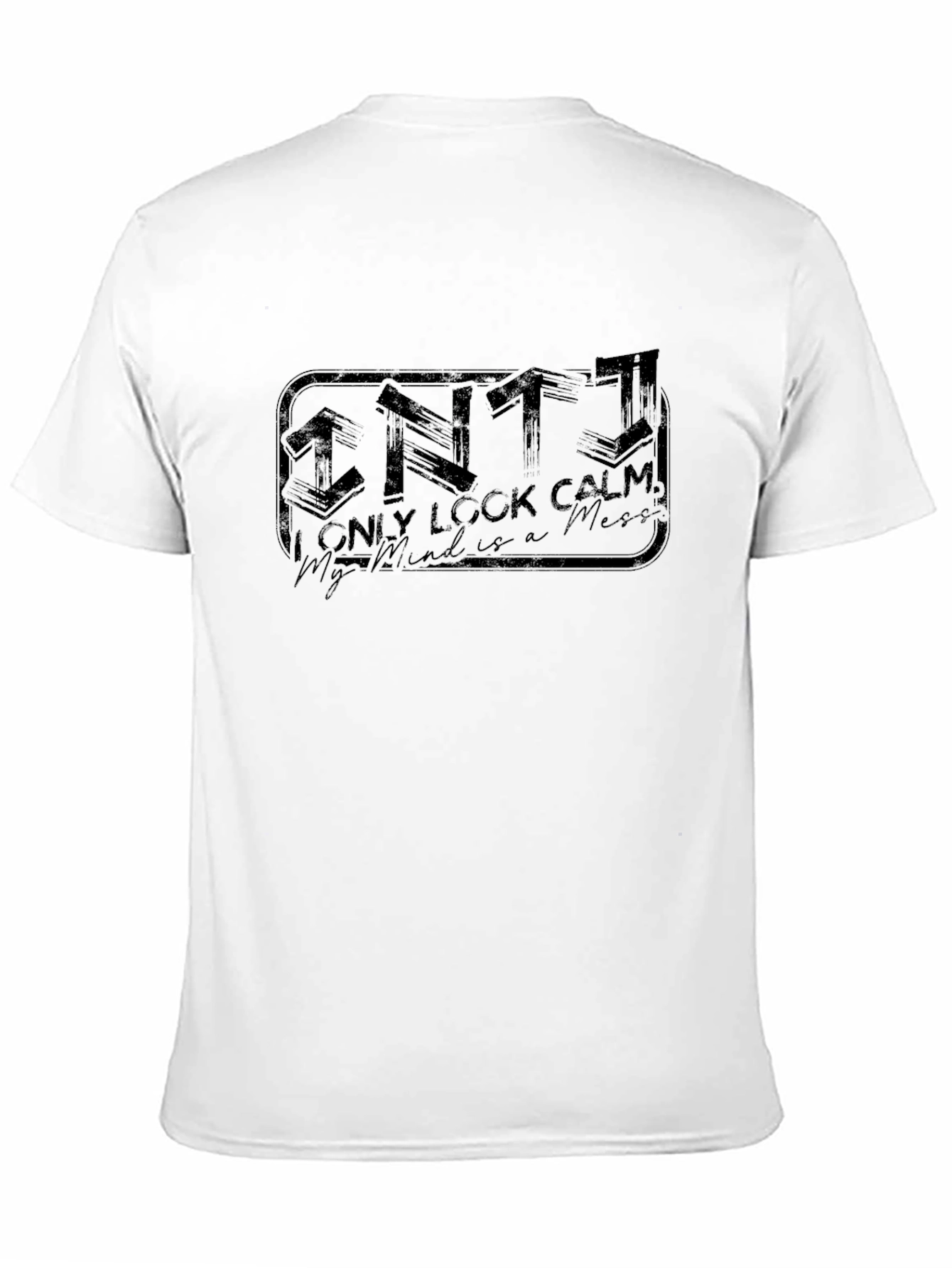 Introvert Graphic T-Shirt - ENTJ Mind Mess Black Tee