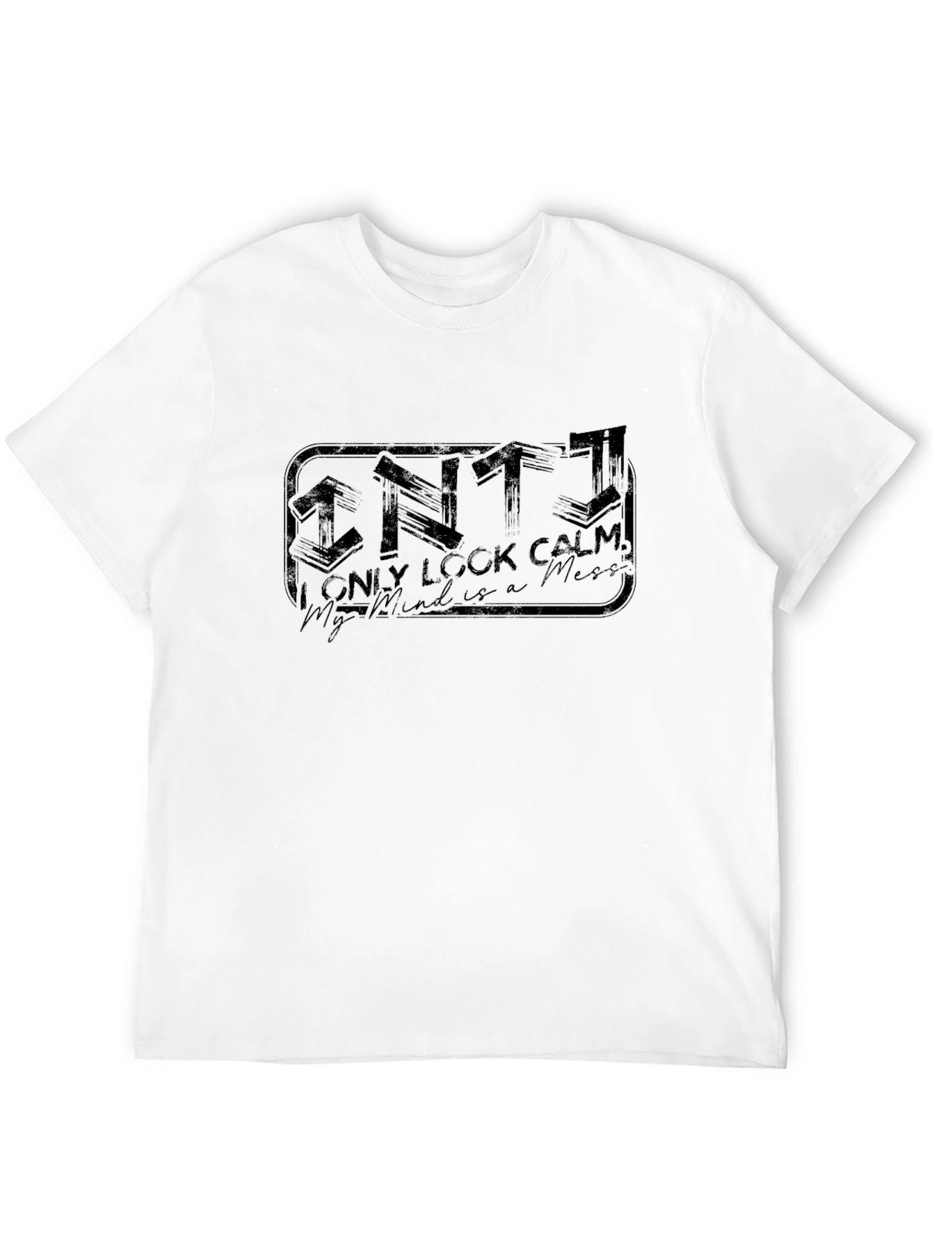Introvert Graphic T-Shirt - ENTJ Mind Mess Black Tee