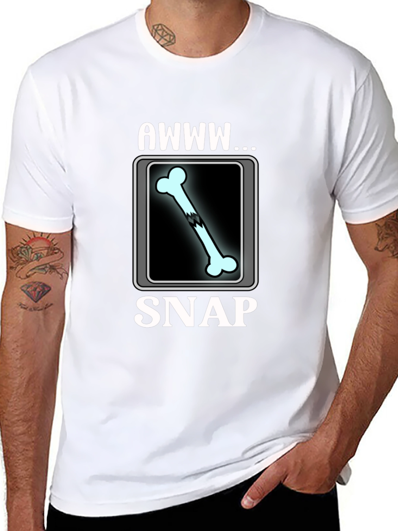 Awww Snap Bone X-Ray Graphic Tee
