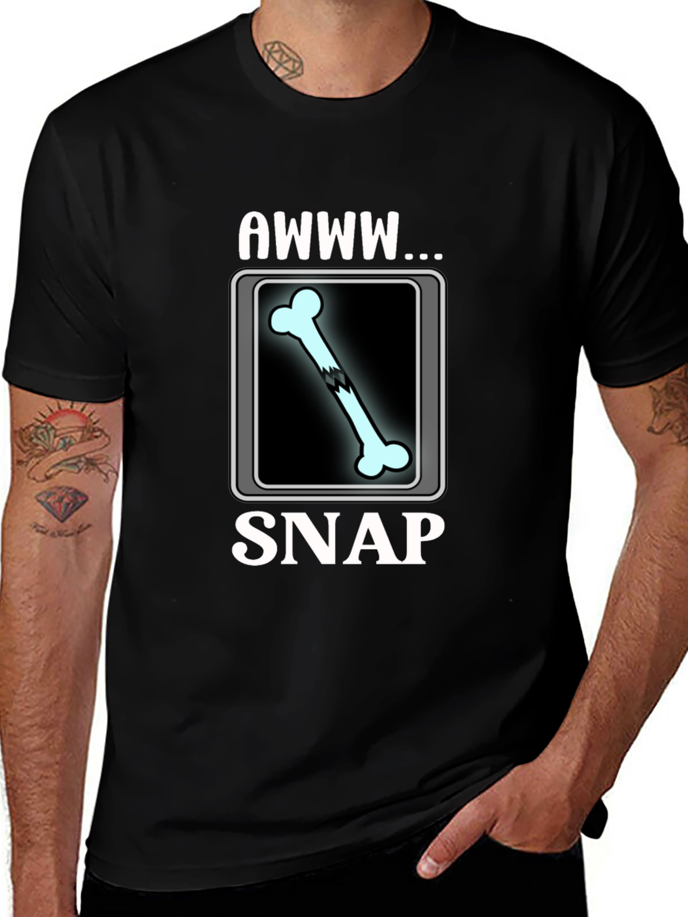 Awww Snap Bone X-Ray Graphic Tee