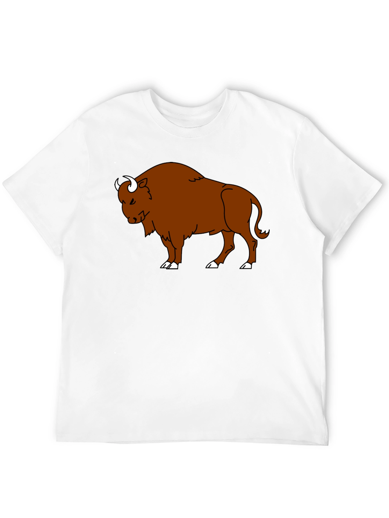 Bison Graphic T-Shirt - Black Cotton Tee