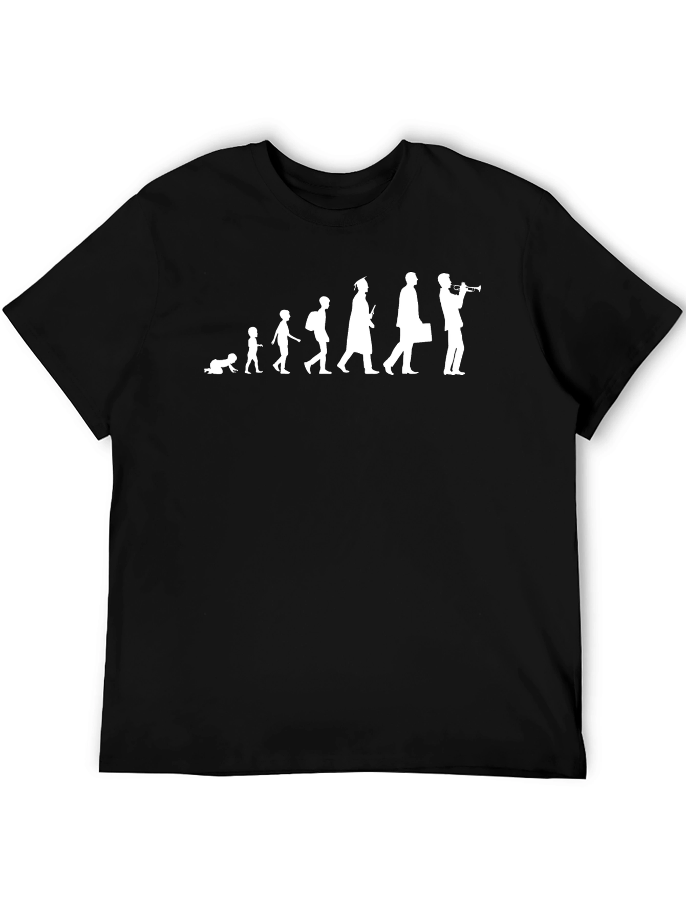 Evolution of Musician Black T-Shirt