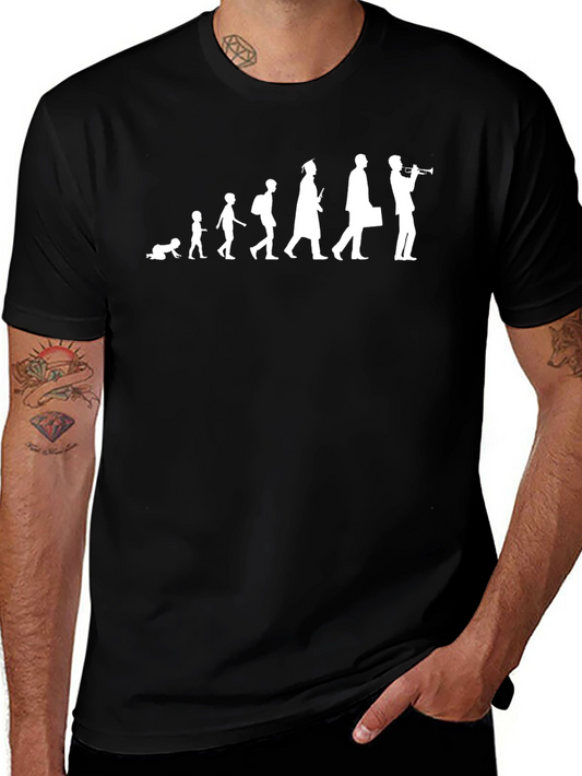 Evolution of Musician Black T-Shirt