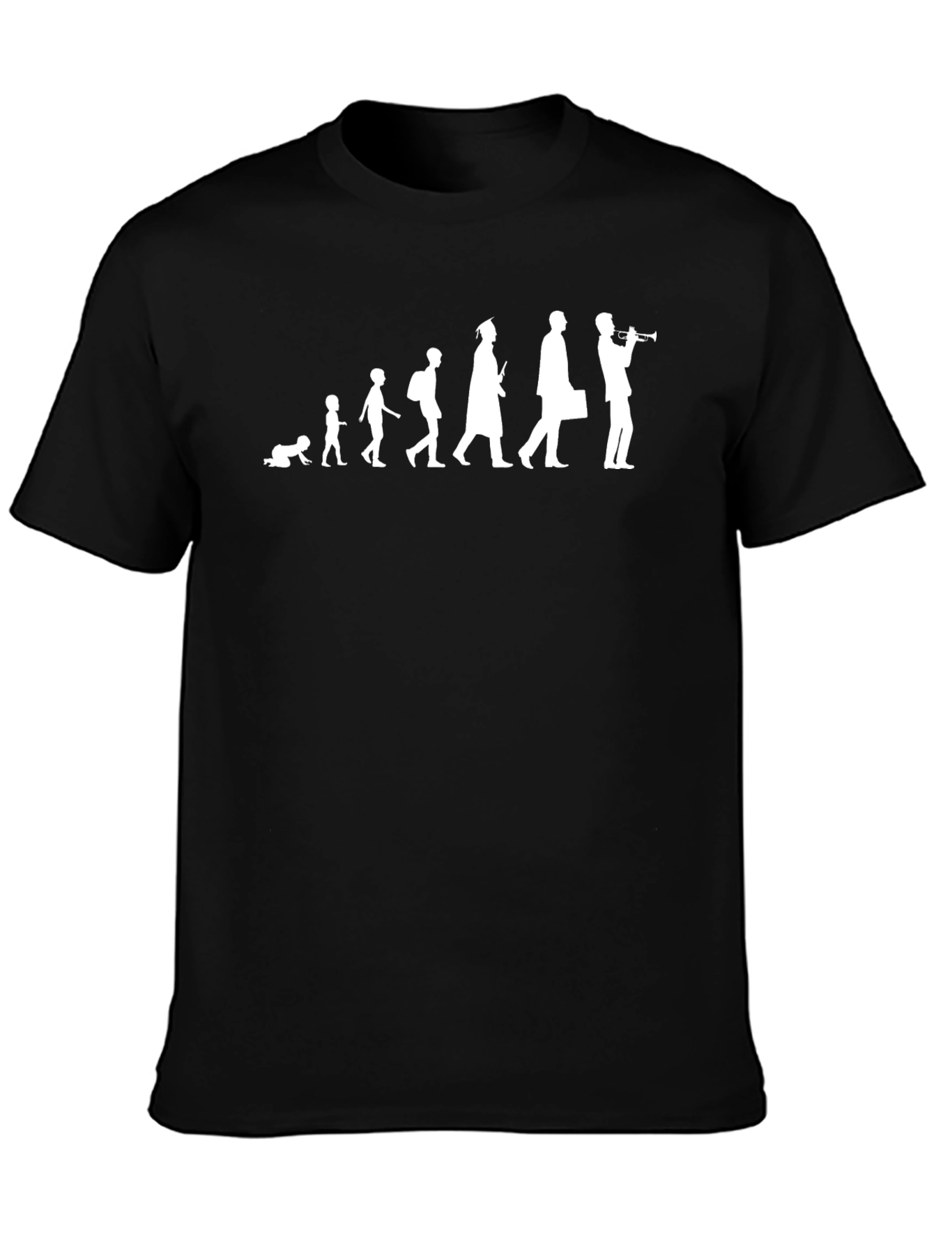Evolution of Musician Black T-Shirt