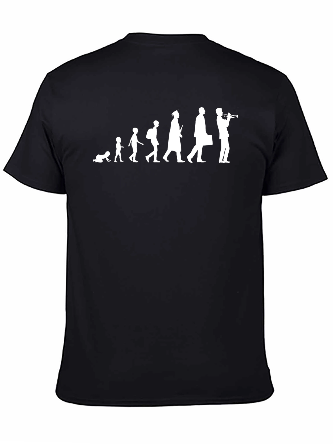 Evolution of Musician Black T-Shirt