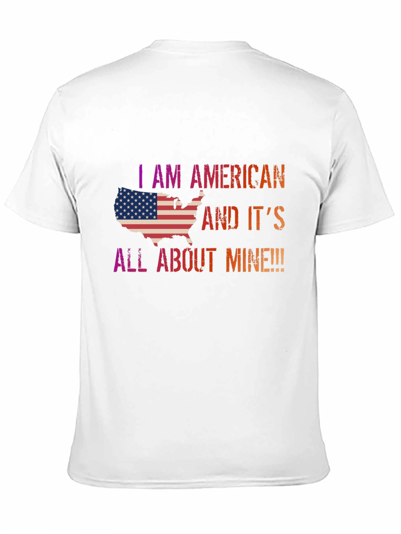 I AM AMERICAN Patriotic Graphic Tee - Black
