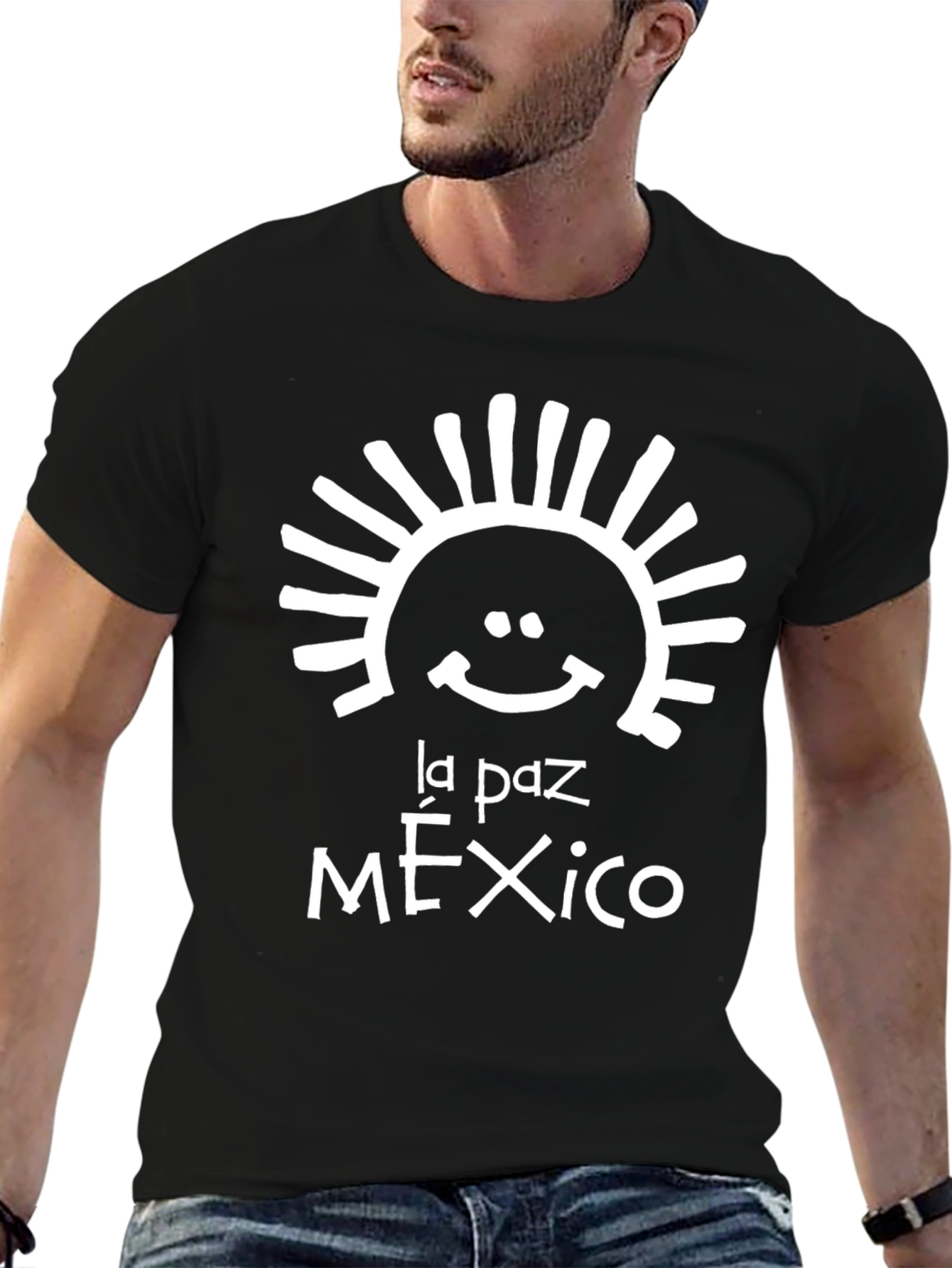La Paz Mexico Graphic T-Shirt - Black